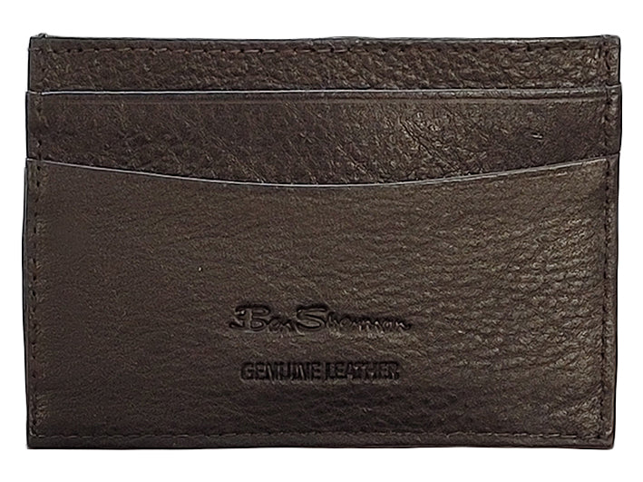 Ben Sherman Koki Leather Card Holder Lommebok Brune | OT3869704