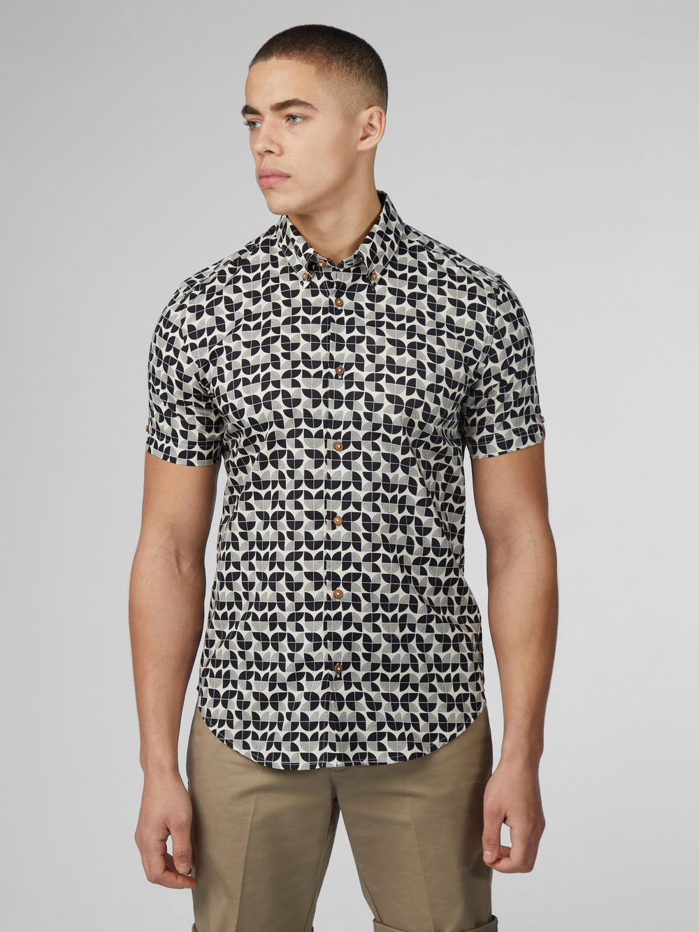 Ben Sherman Linear Skjorte Svarte | GC7615028