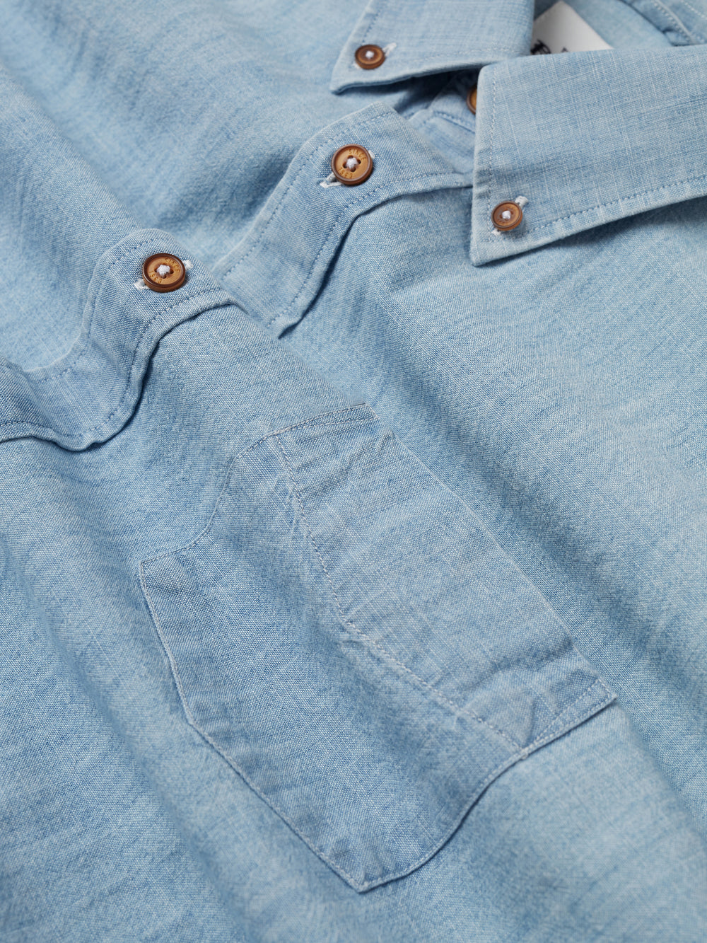 Ben Sherman Long-Sleeve Chambray Skjorte Blå Marineblå | RX5309841