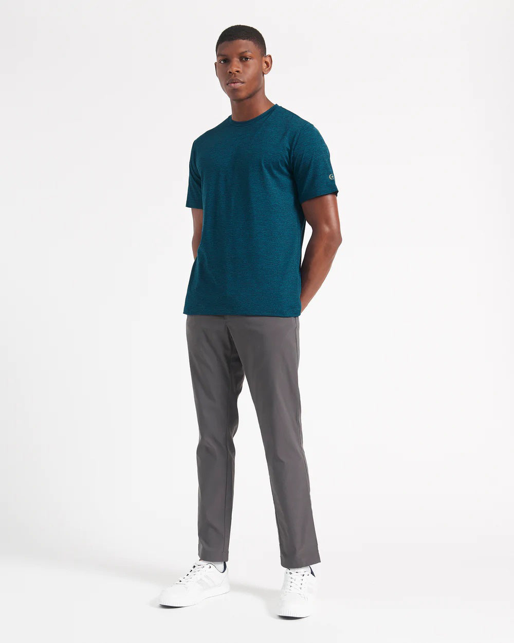 Ben Sherman Performance Stretch Marl Heather T-Skjorte Marineblå | OT2968357