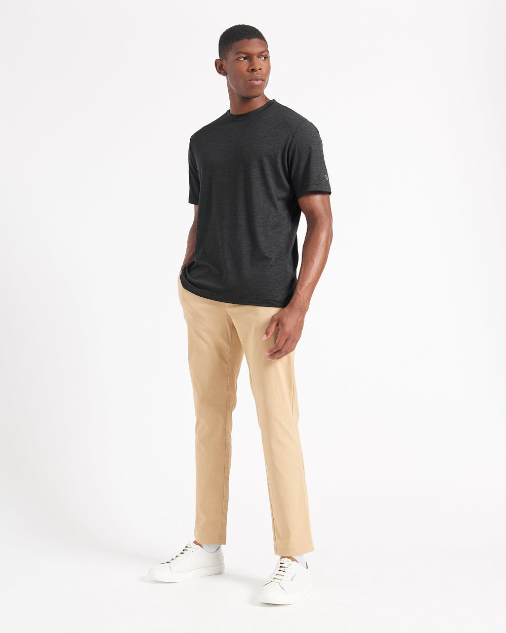 Ben Sherman Performance Stretch Marl T-Skjorte Svarte | ZM1267345