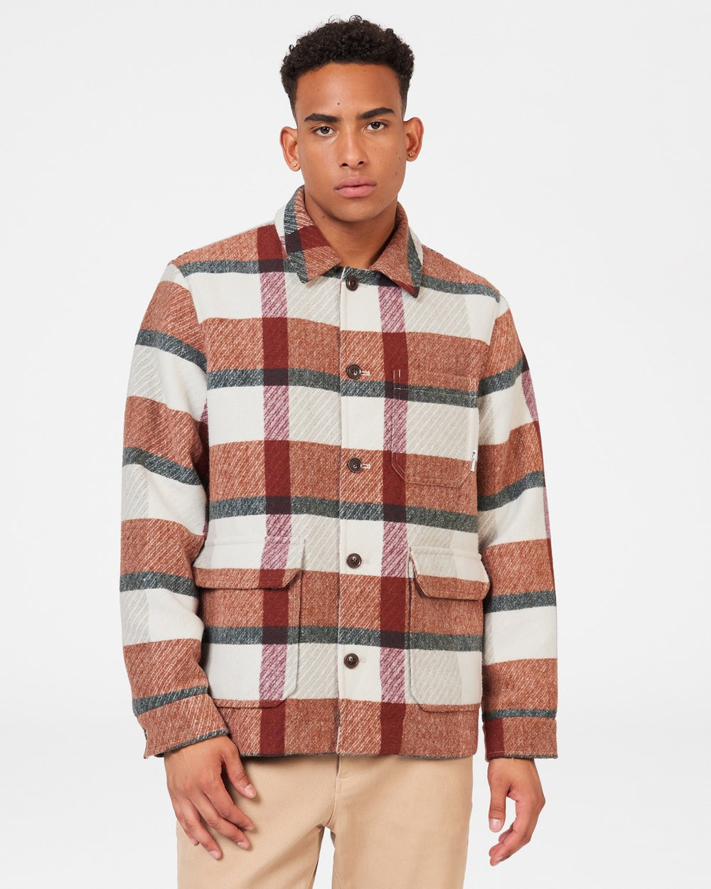 Ben Sherman Plaid Jakker Oransje | MN8726390