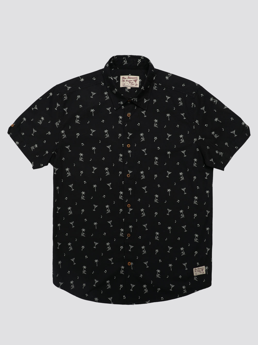 Ben Sherman Scattered Skjorte Svarte | FO5296810