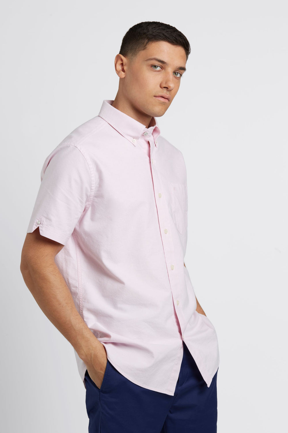 Ben Sherman Short Sleeve Brighton Oxford Organic Skjorte Rosa | LJ9150873