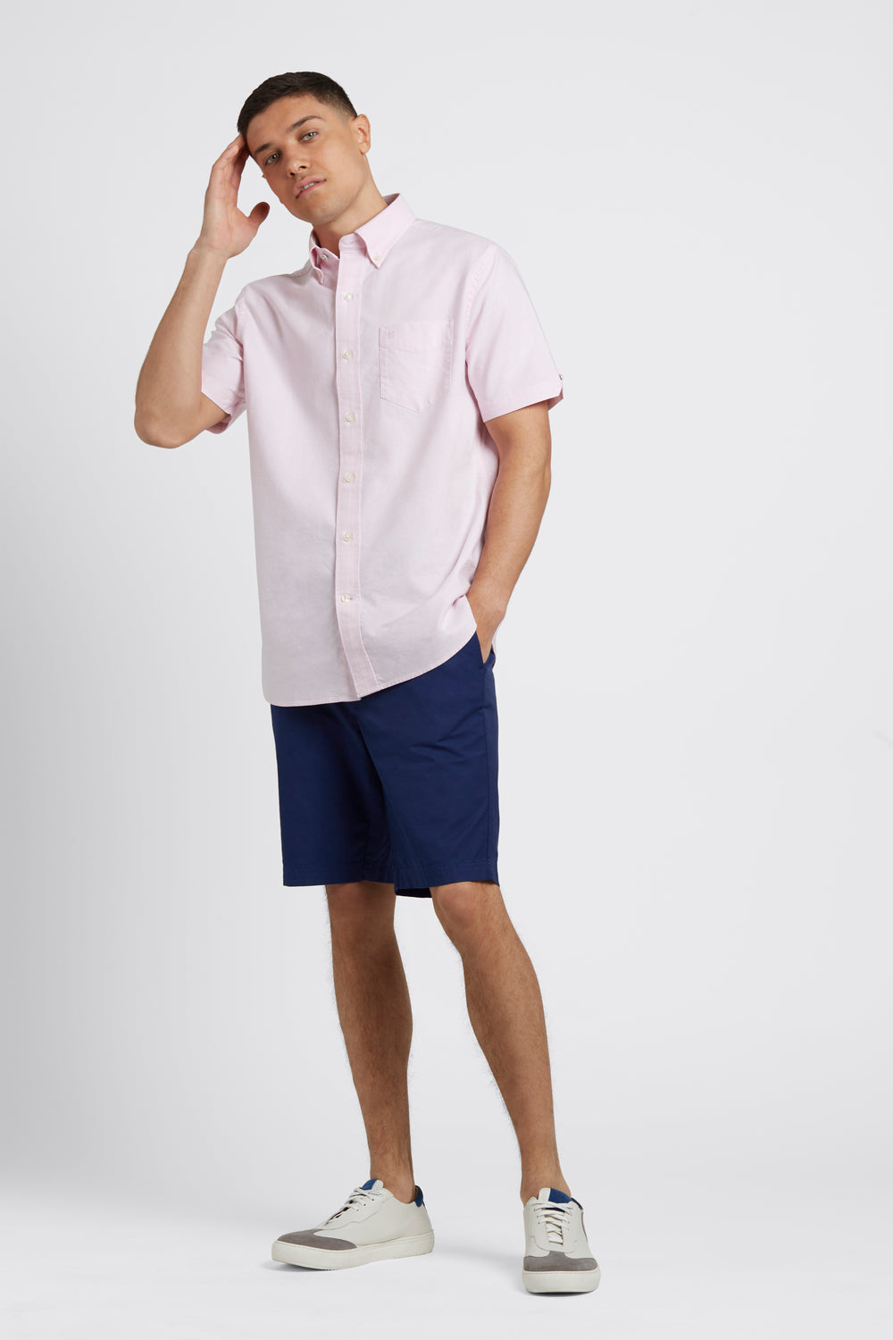 Ben Sherman Short Sleeve Brighton Oxford Organic Skjorte Rosa | LJ9150873