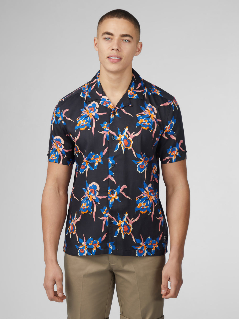 Ben Sherman Signature Botanical Print Skjorte Svarte | BD5378601