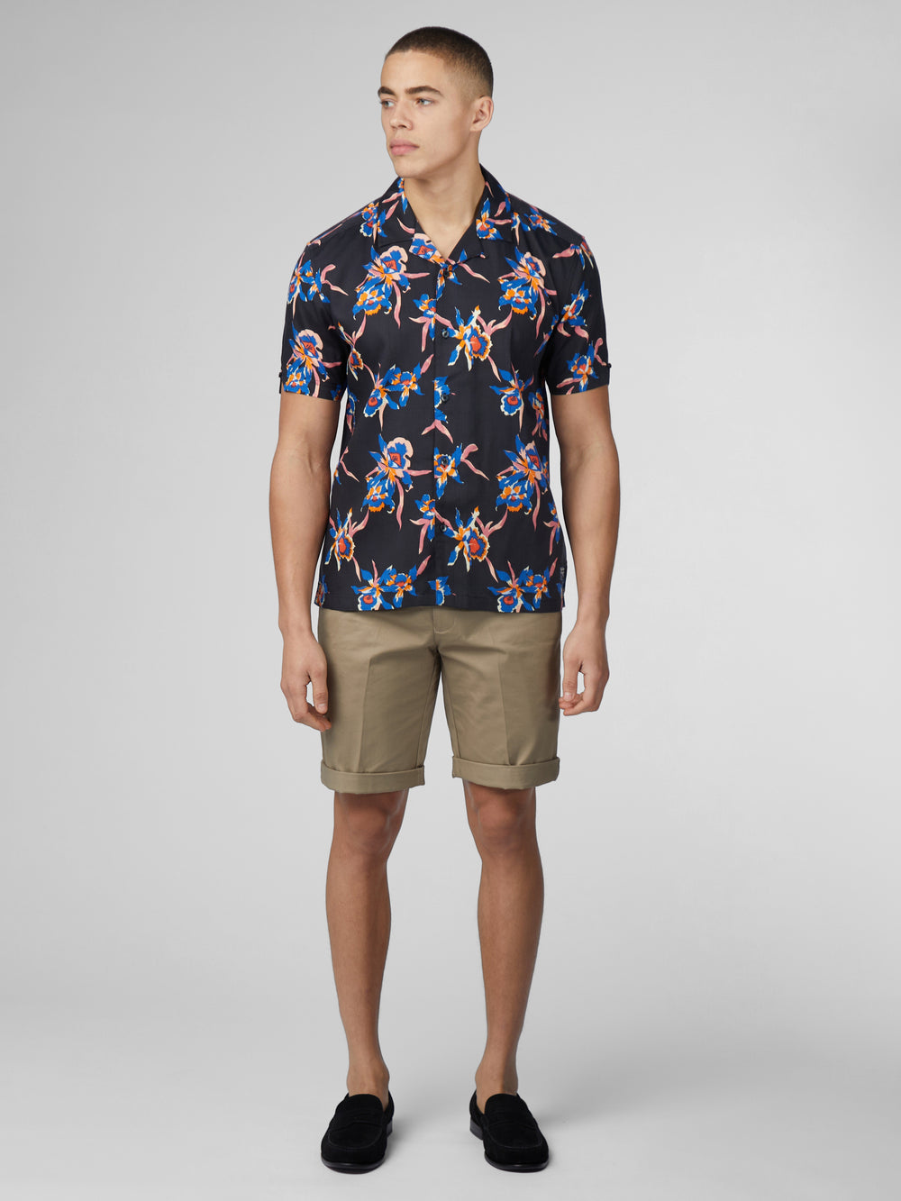 Ben Sherman Signature Botanical Print Skjorte Svarte | BD5378601