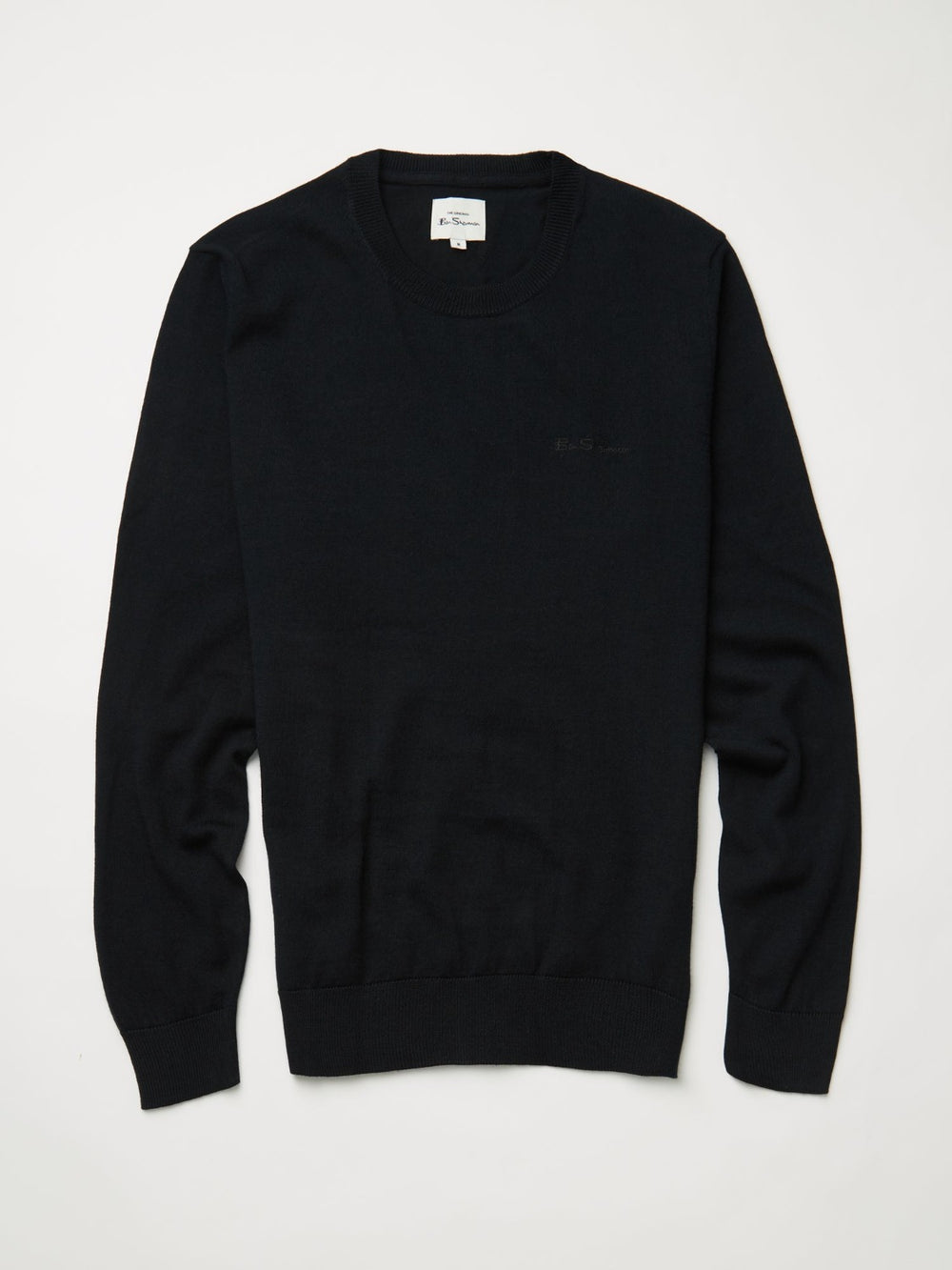 Ben Sherman Signature Crewneck Strikkevarer Svarte | TG5710963