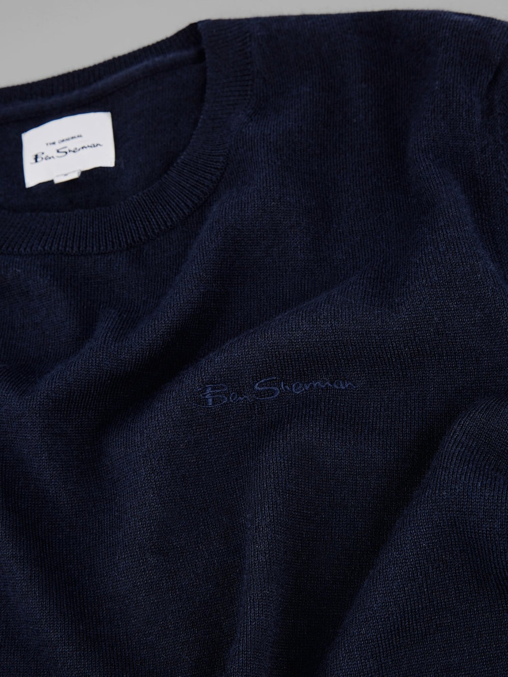 Ben Sherman Signature Crewneck Strikkevarer Marineblå | AE9673850