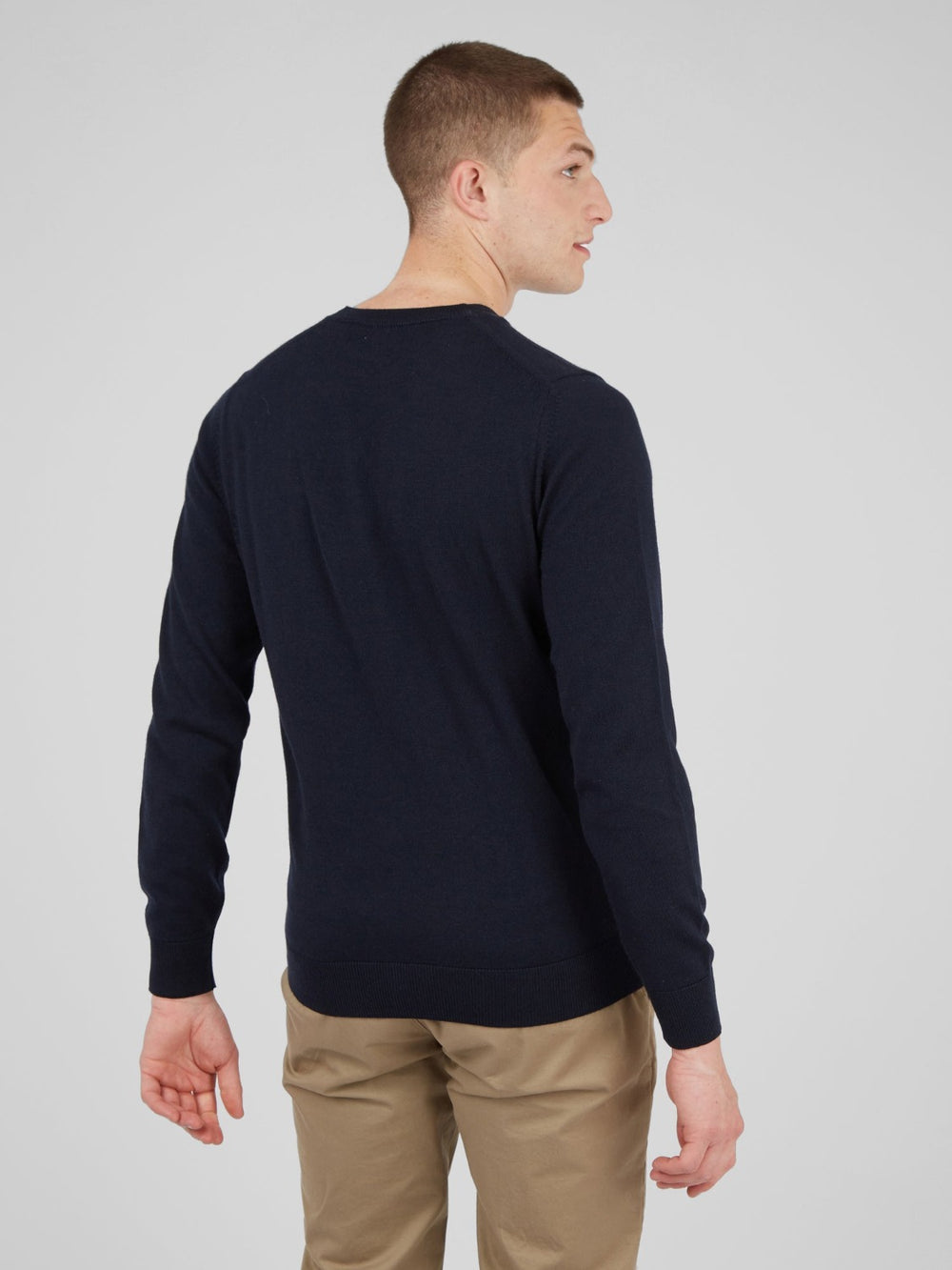 Ben Sherman Signature Crewneck Strikkevarer Marineblå | AE9673850