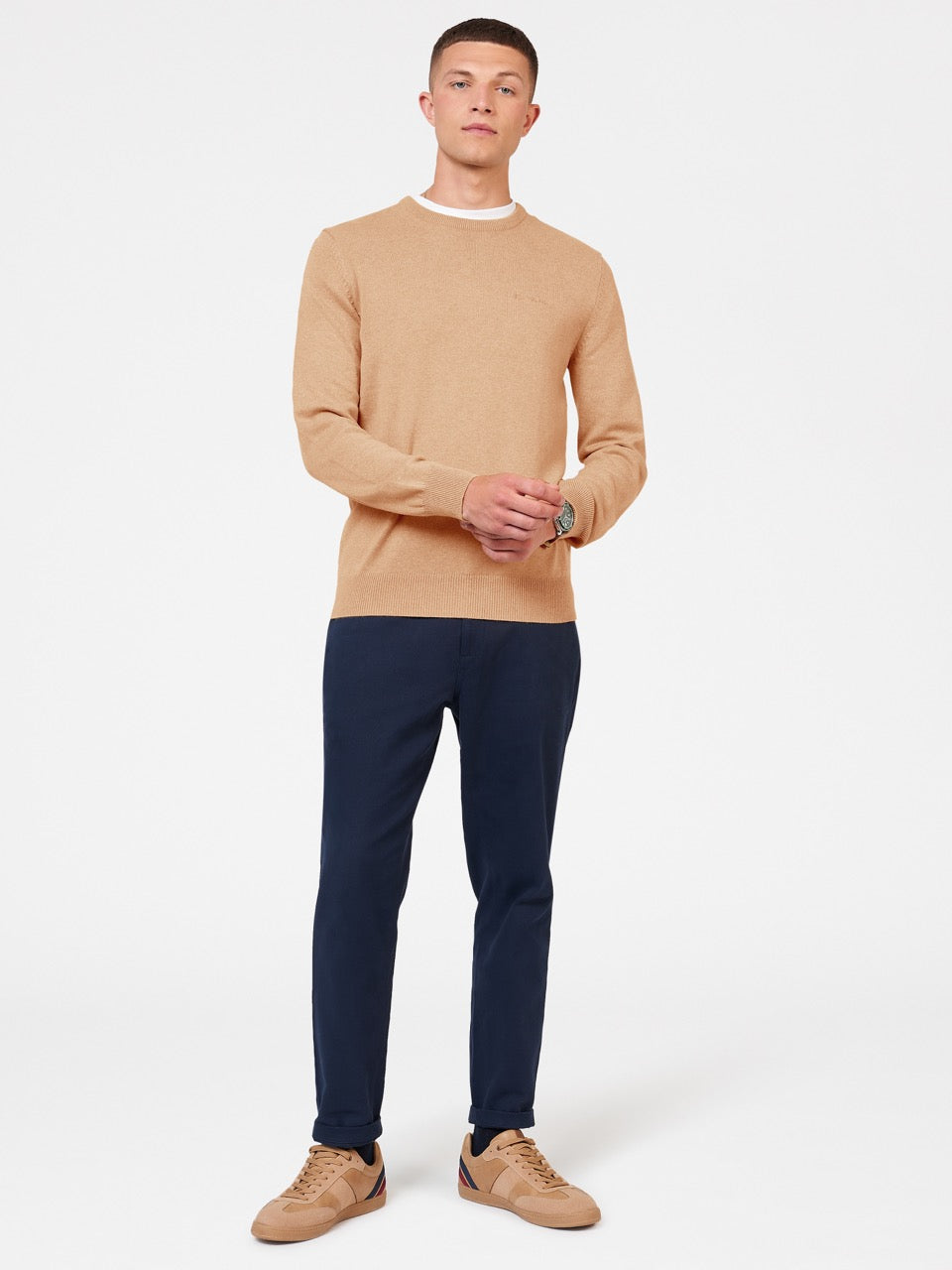 Ben Sherman Signature Crewneck Strikkevarer Grå | ZI3015794