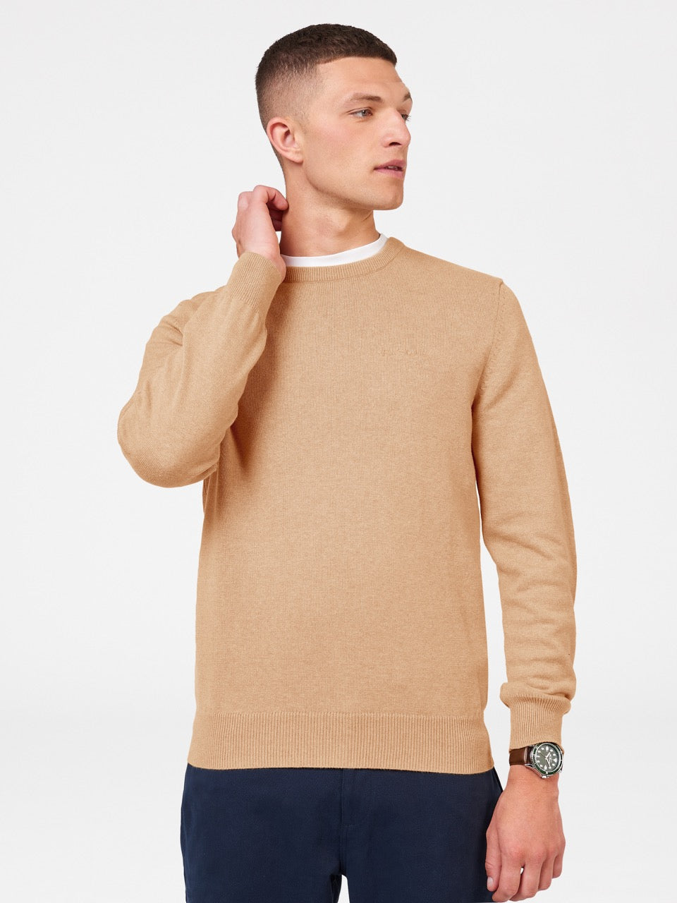 Ben Sherman Signature Crewneck Strikkevarer Grå | ZI3015794