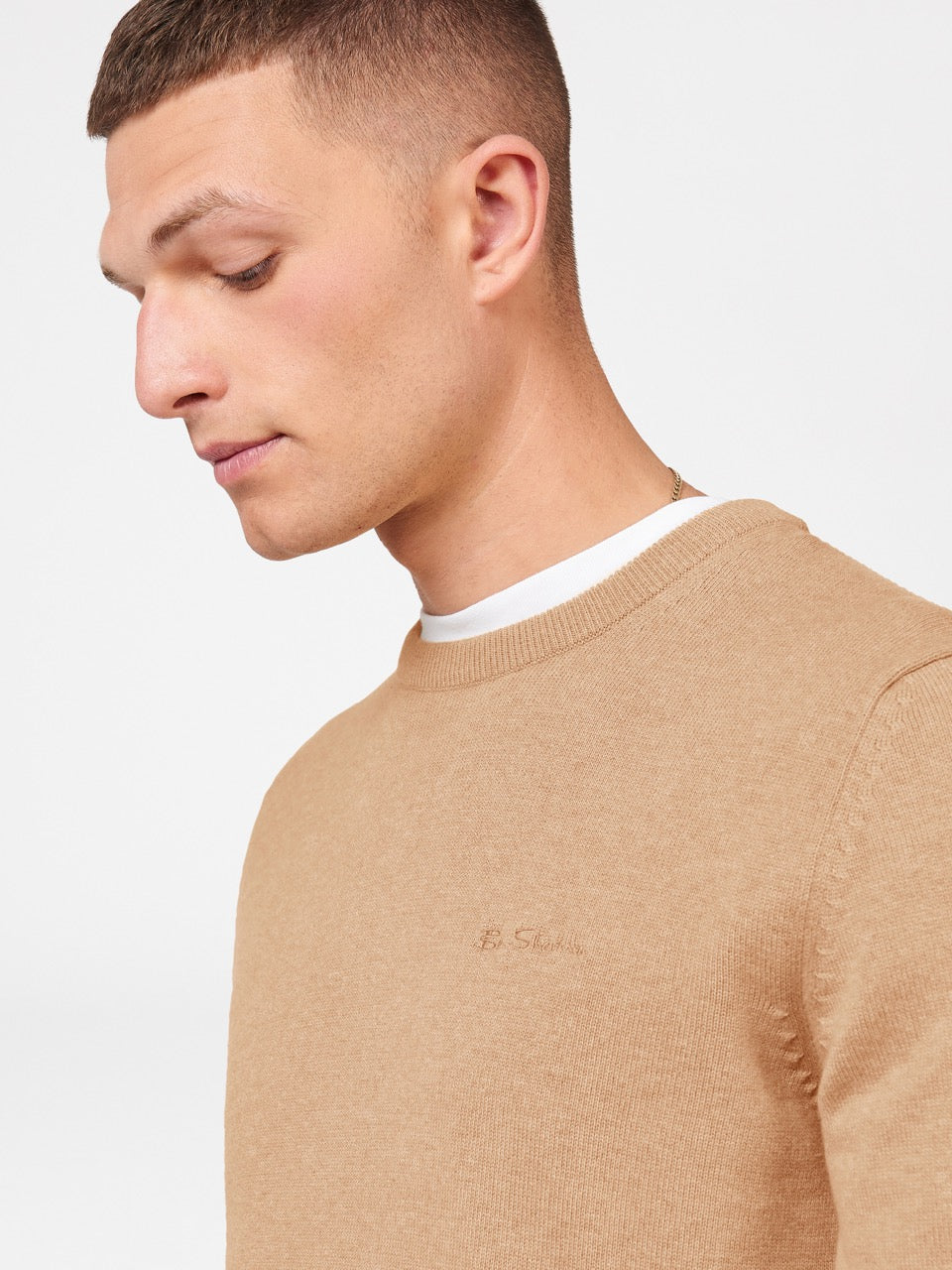 Ben Sherman Signature Crewneck Strikkevarer Grå | ZI3015794