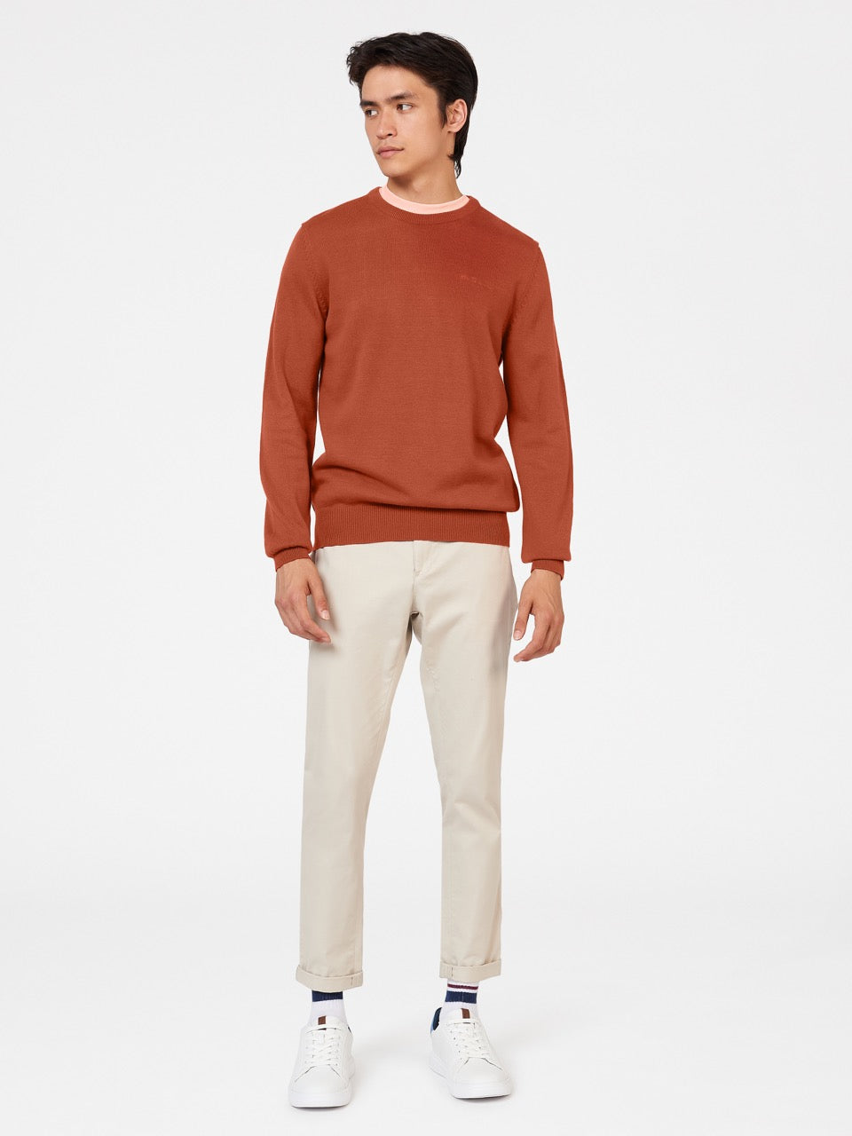 Ben Sherman Signature Crewneck Strikkevarer Oransje | RY2516037