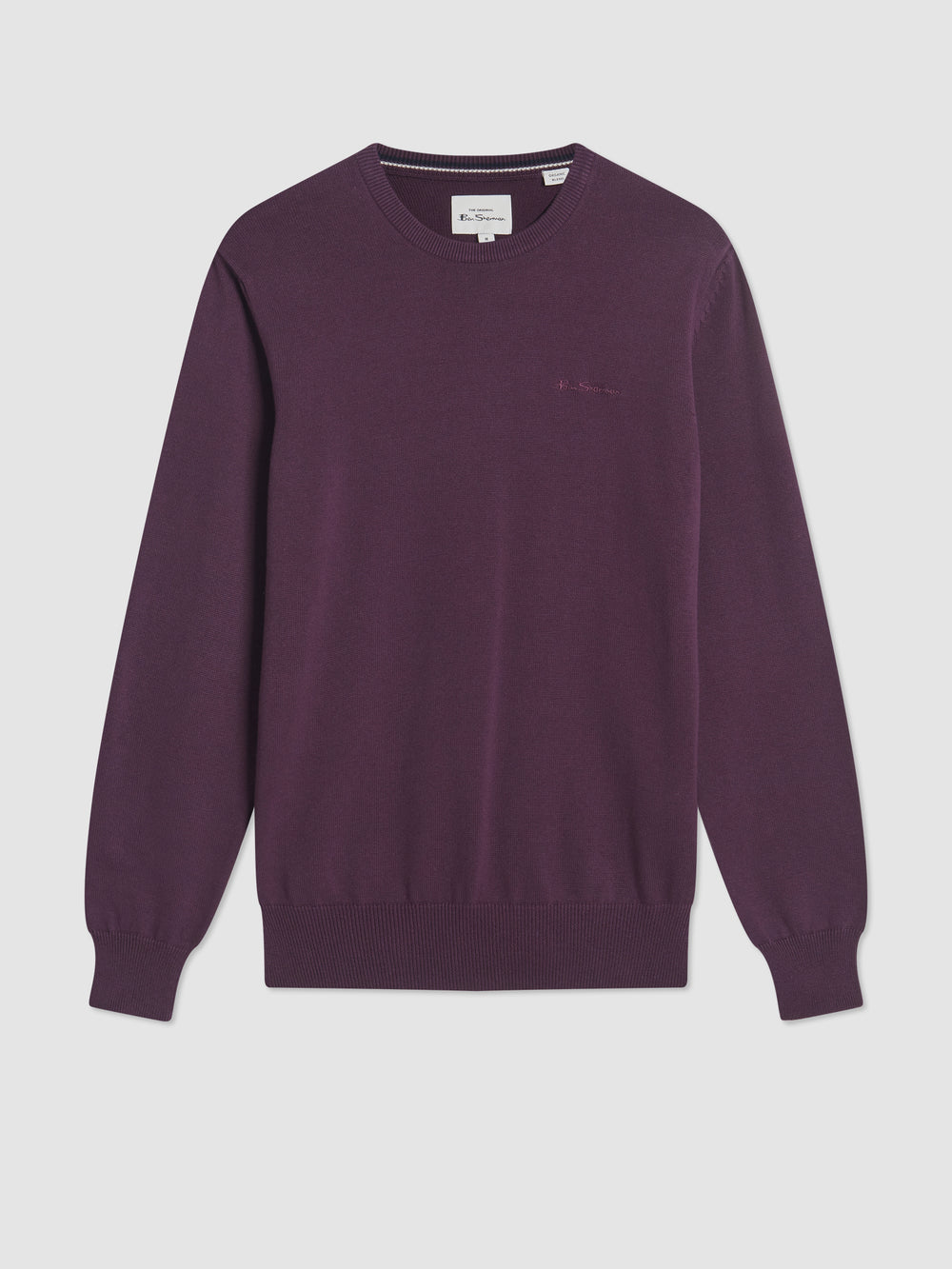 Ben Sherman Signature Crewneck Strikkevarer Lilla | VE1574206