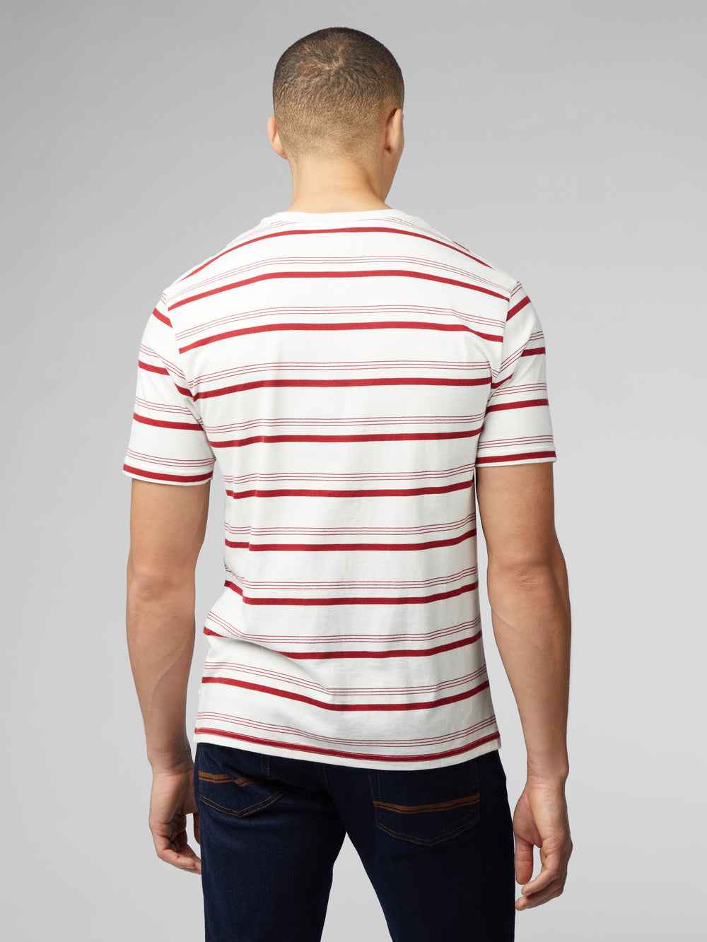 Ben Sherman Signature Fine Stripe T-Skjorte Hvite | KP9218530