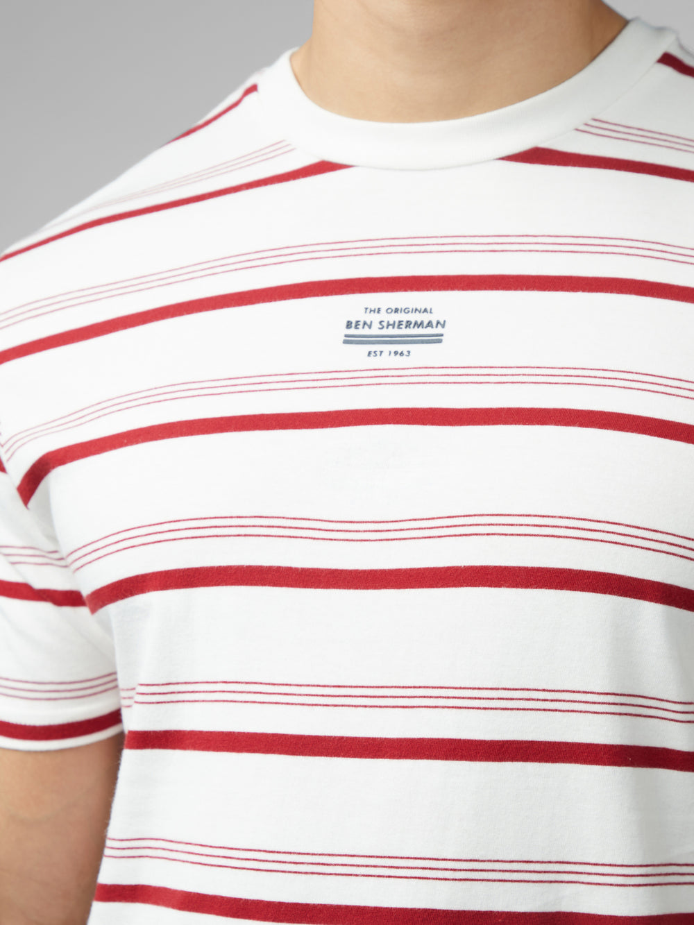 Ben Sherman Signature Fine Stripe T-Skjorte Hvite | KP9218530