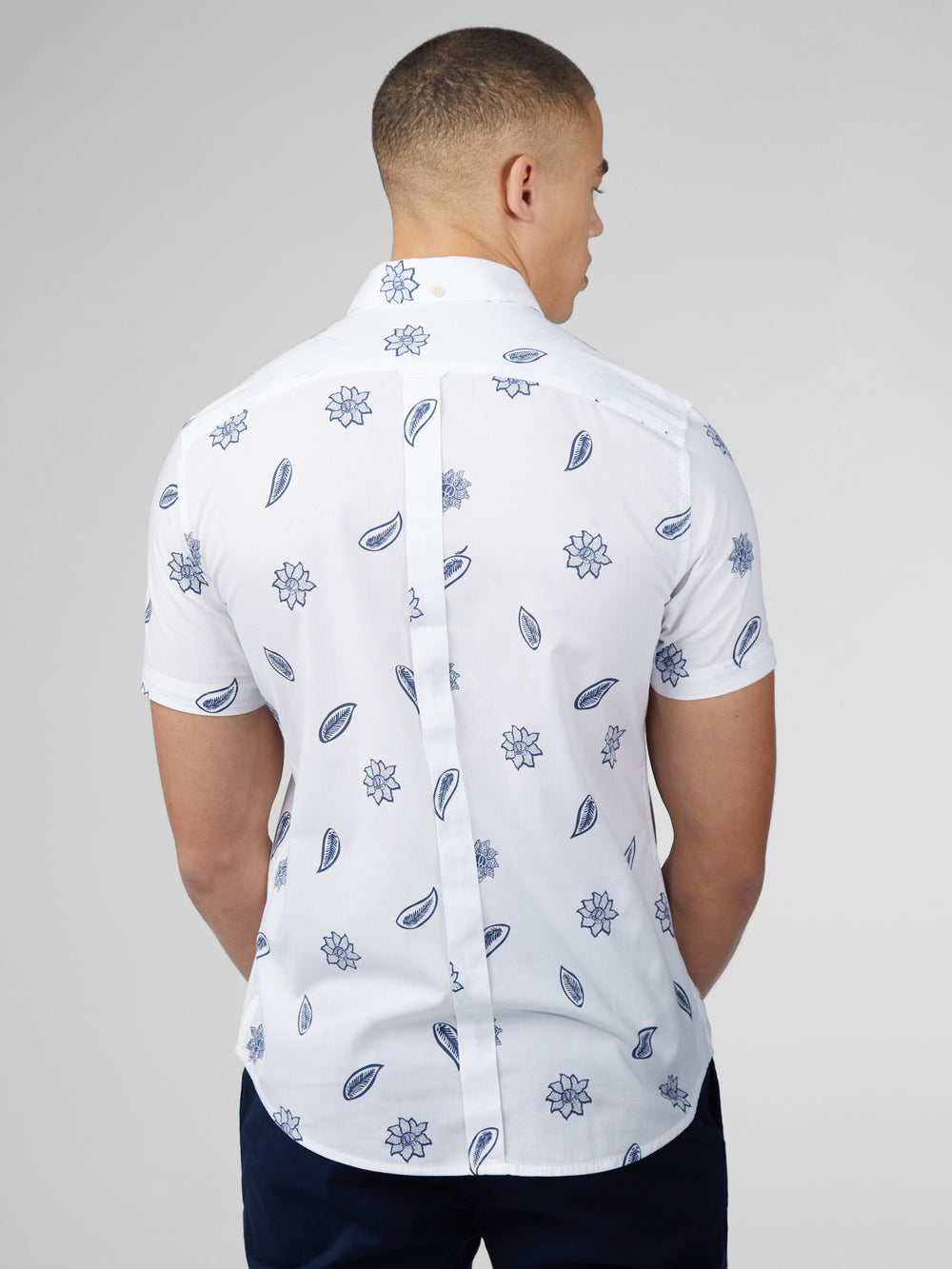 Ben Sherman Signature Floral Skjorte Hvite | JE4297830