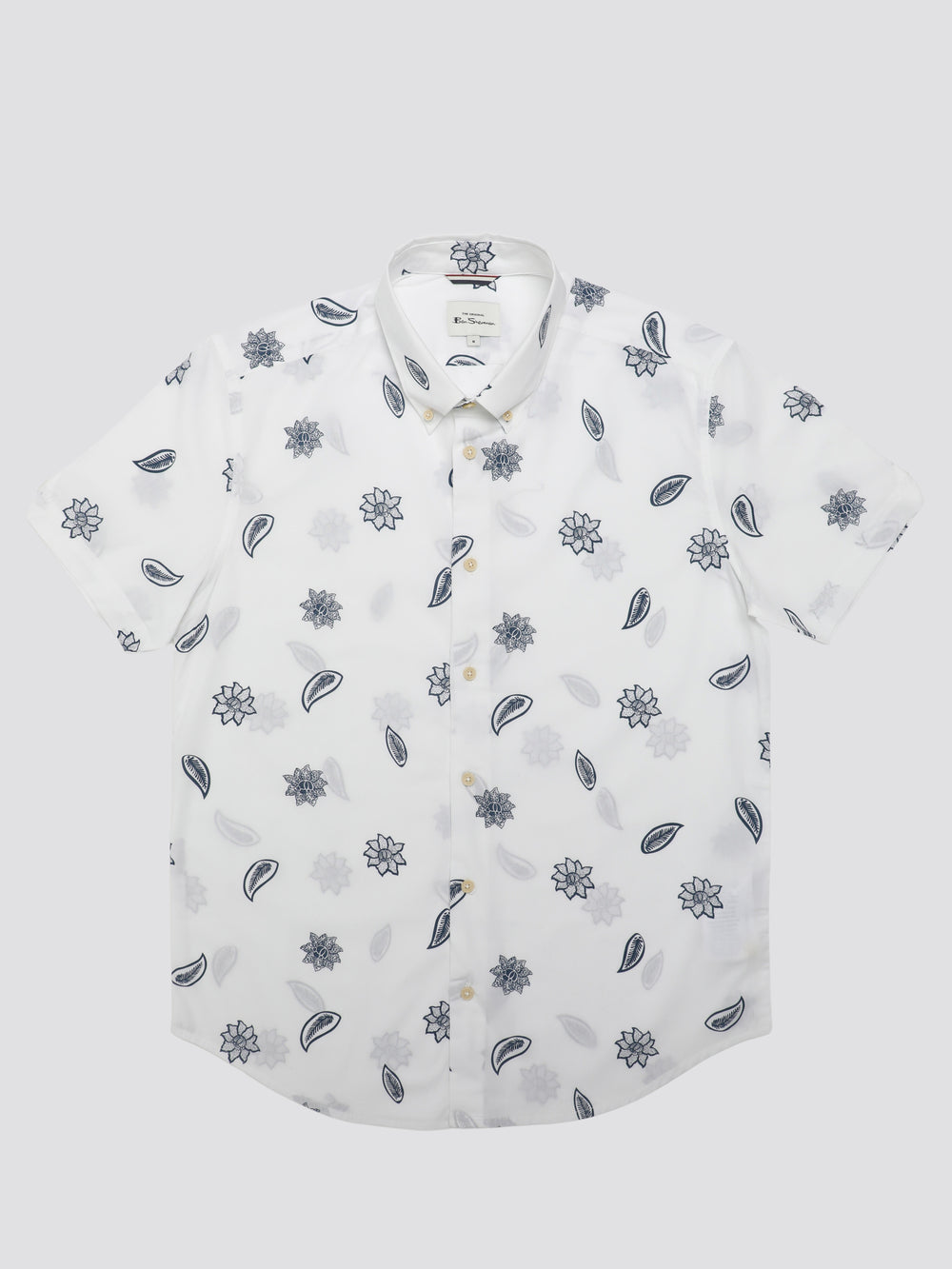 Ben Sherman Signature Floral Skjorte Hvite | JE4297830