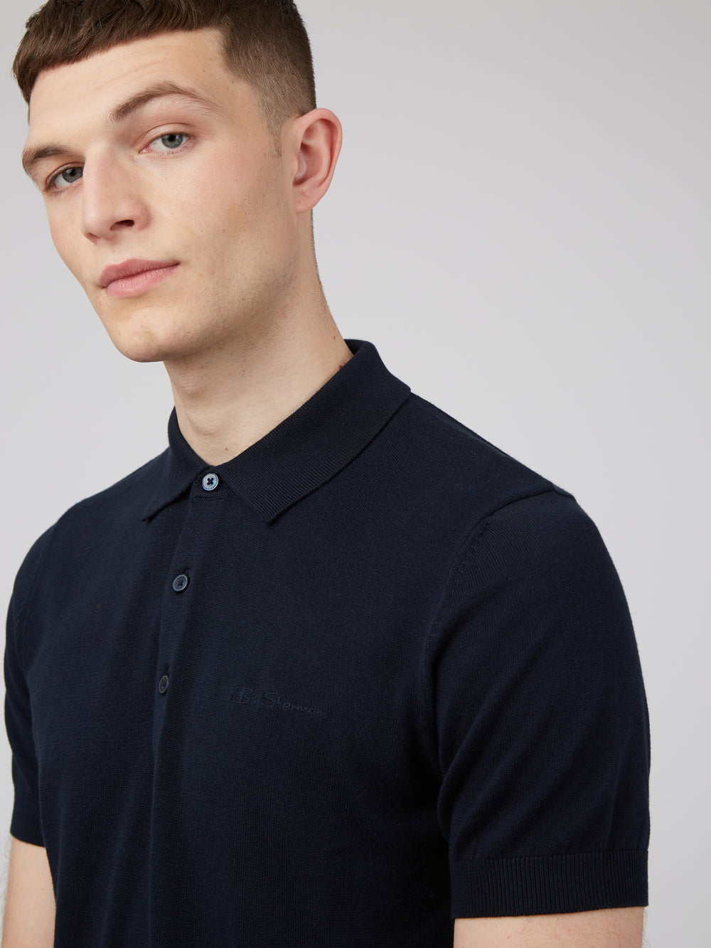 Ben Sherman Signature Gensere Med Polo Hals Marineblå | WZ9072841