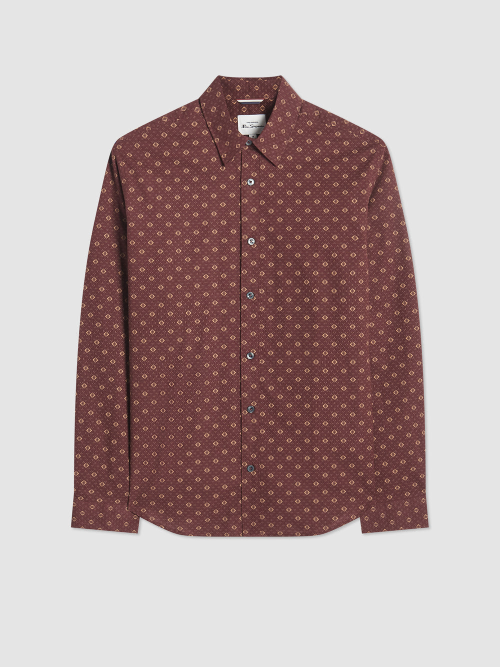 Ben Sherman Signature Geo Skjorte Brune | IN7518204