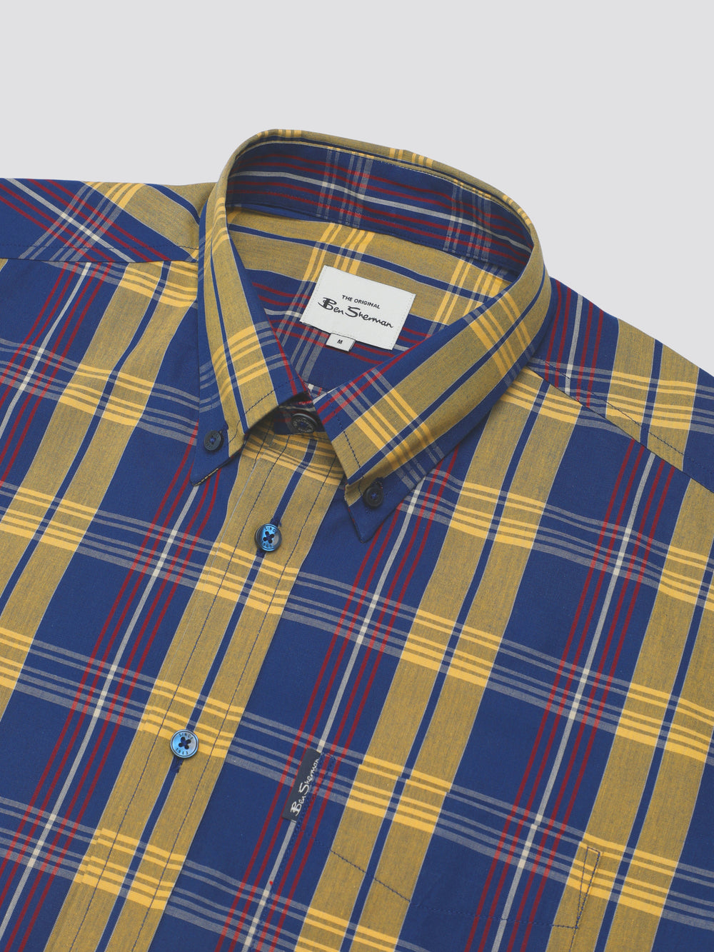 Ben Sherman Signature Irregular Check Skjorte Blå | GL6809412