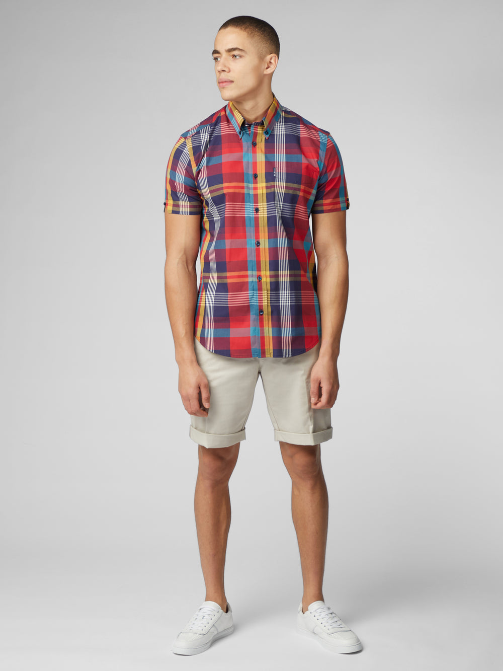 Ben Sherman Signature Large Madras Check Skjorte Rød | LR8693042