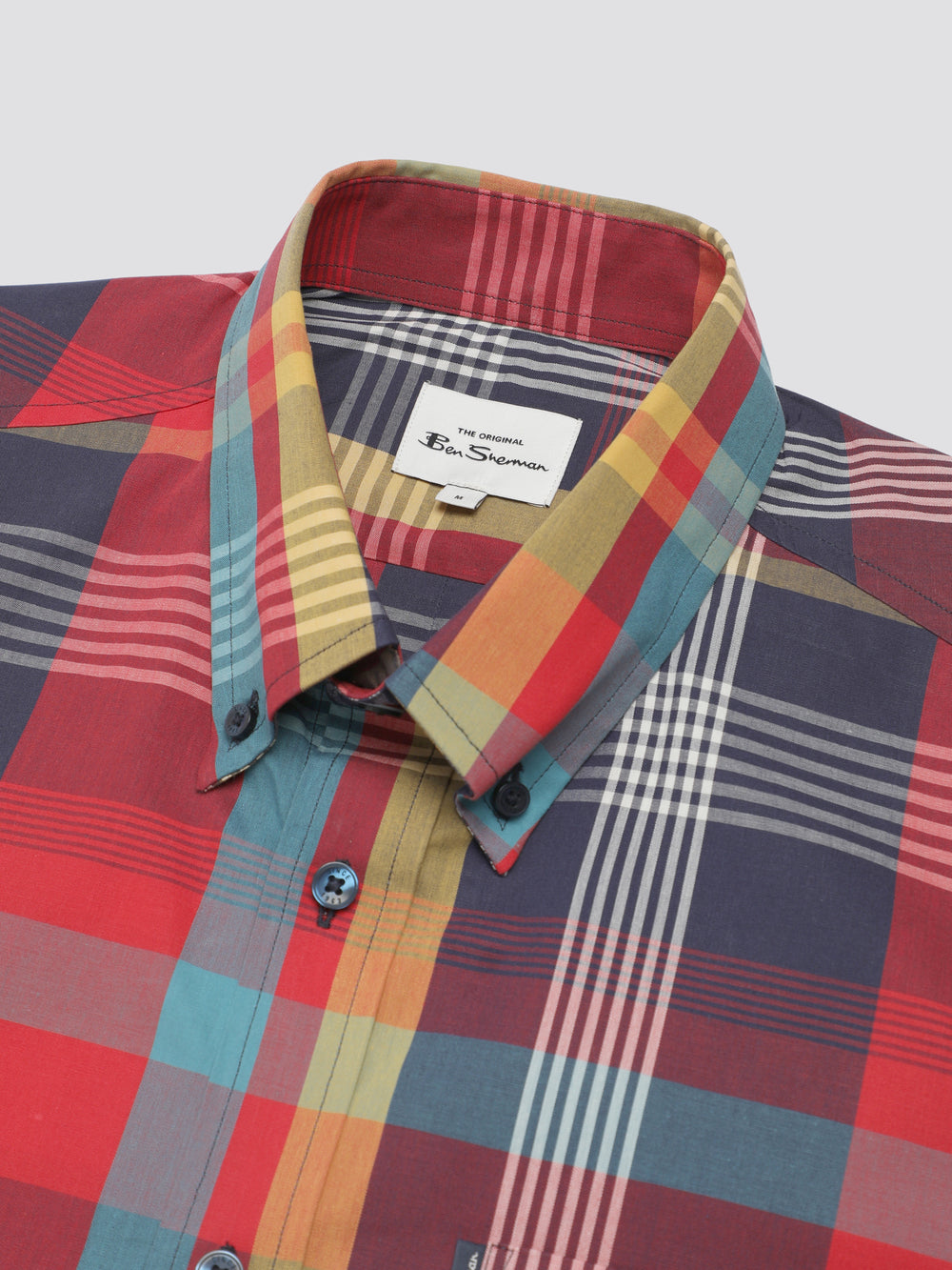 Ben Sherman Signature Large Madras Check Skjorte Rød | LR8693042