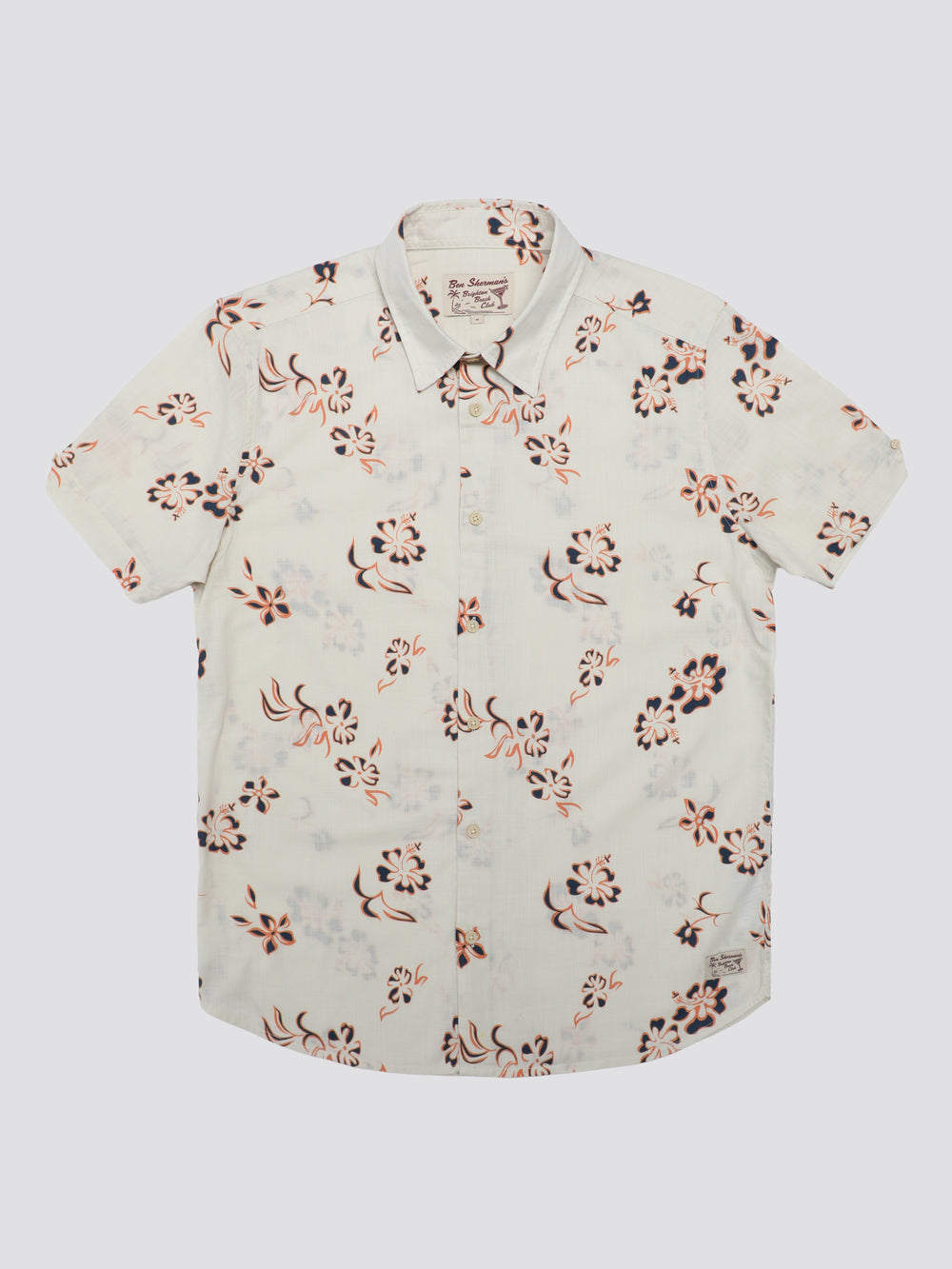 Ben Sherman Signature Linear Floral Skjorte Hvite | ZO7345296