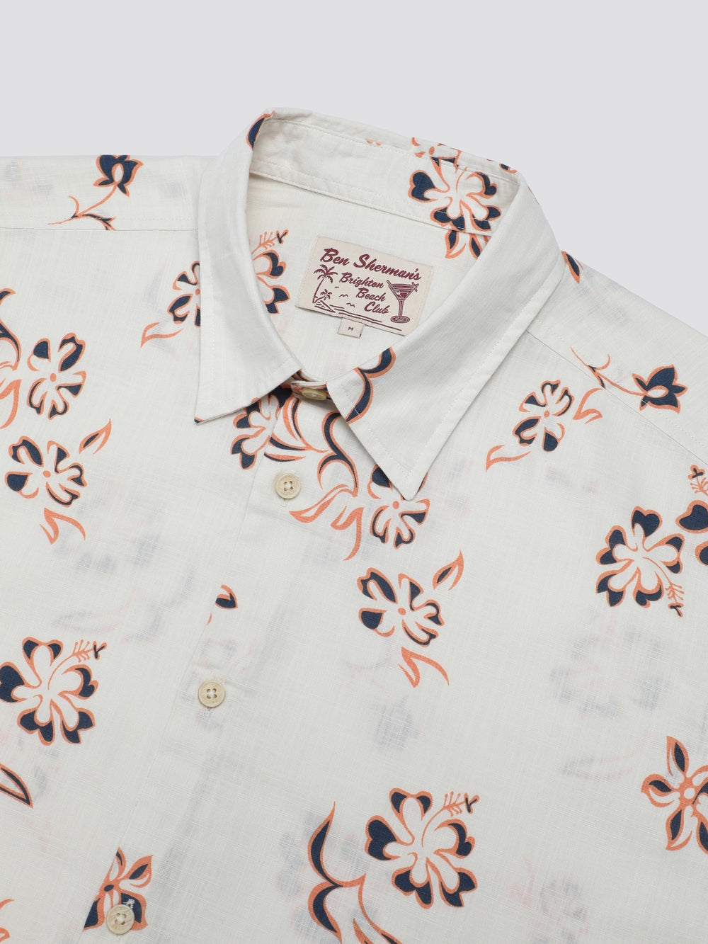 Ben Sherman Signature Linear Floral Skjorte Hvite | ZO7345296