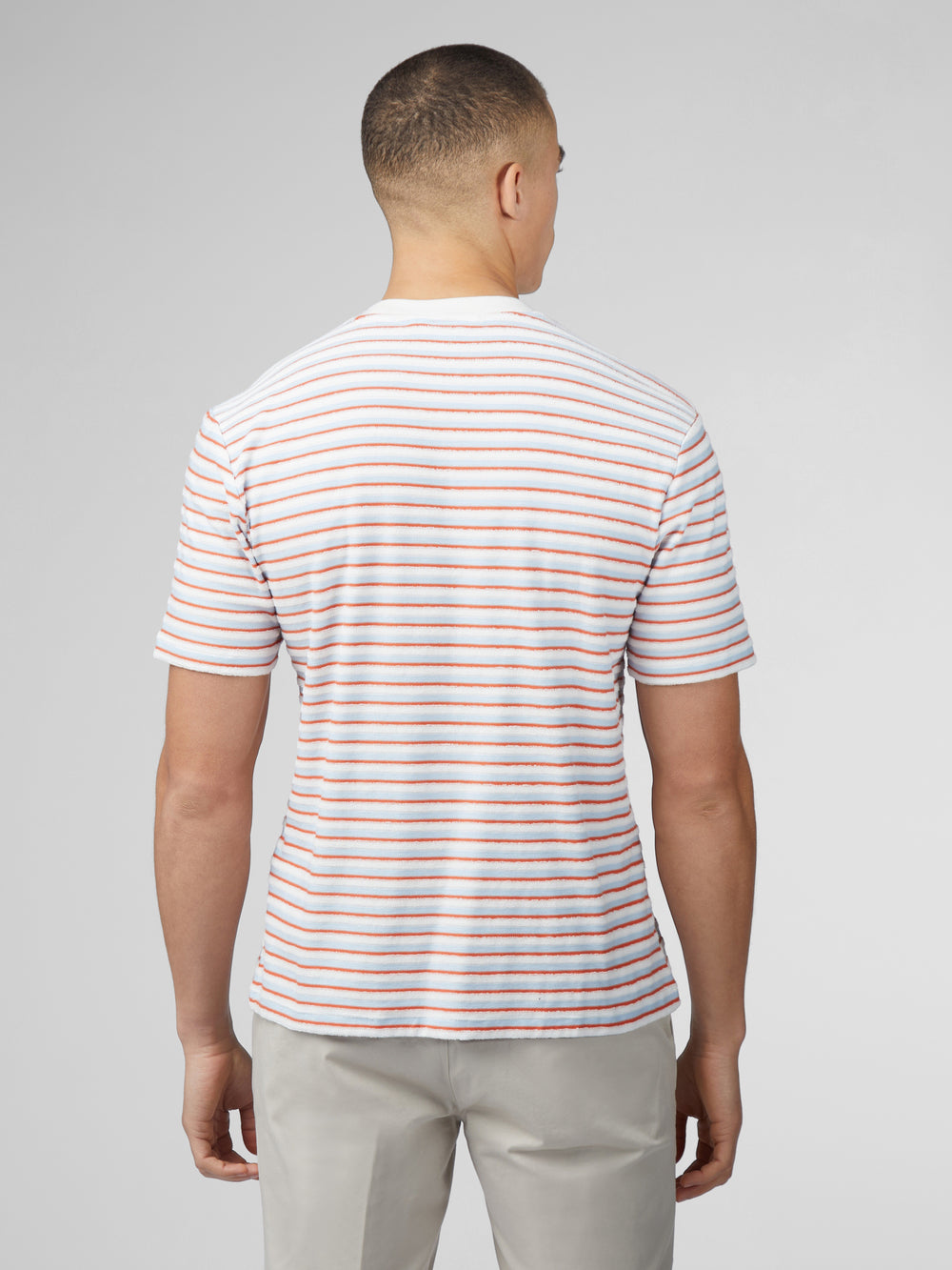 Ben Sherman Signature Loopback Stripe T-Skjorte Blå | XP8614357