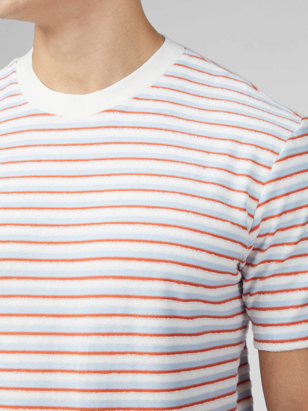 Ben Sherman Signature Loopback Stripe T-Skjorte Blå | XP8614357