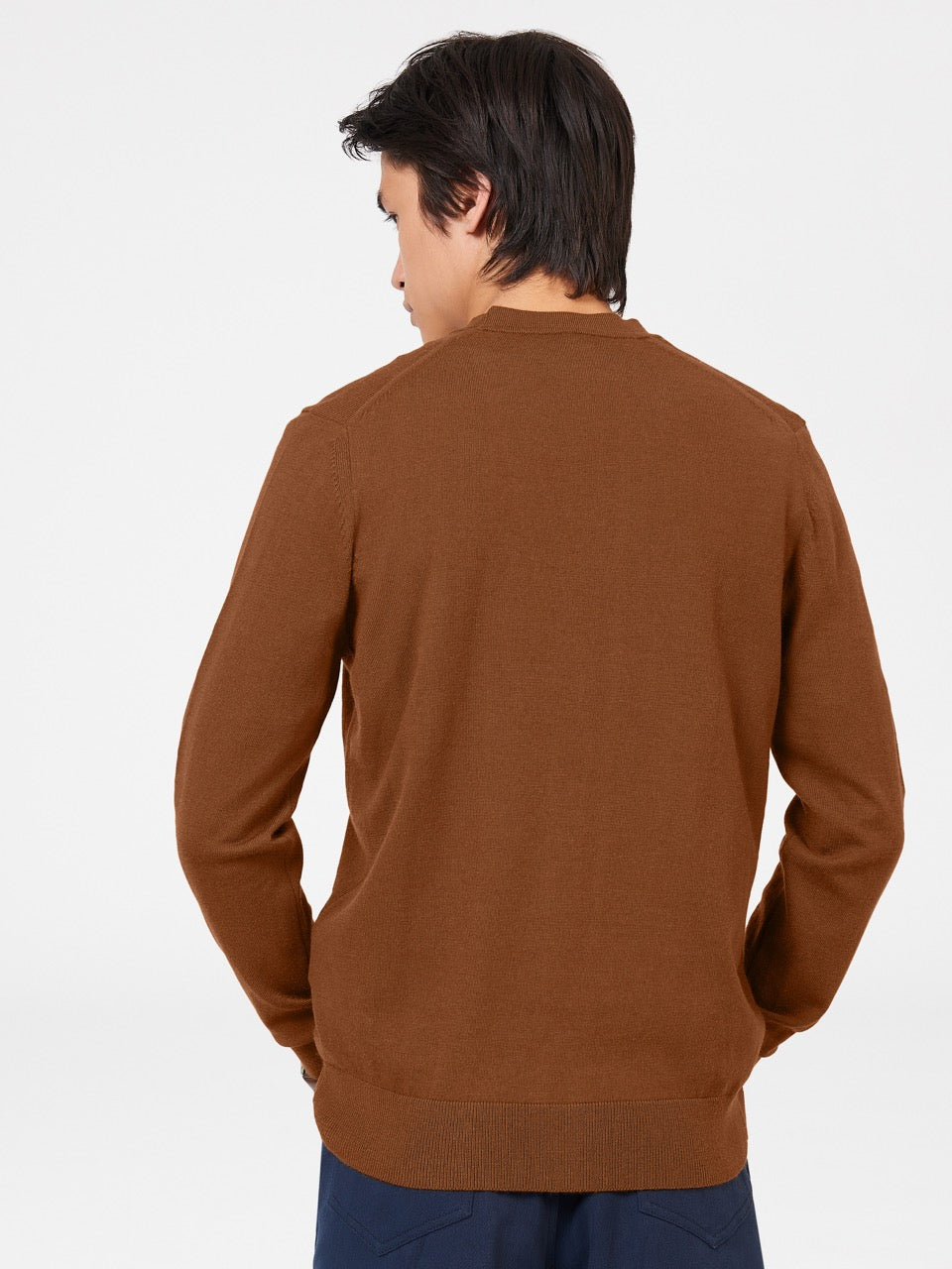 Ben Sherman Signature Merino Cardigan Strikkevarer Brune | VQ4317805