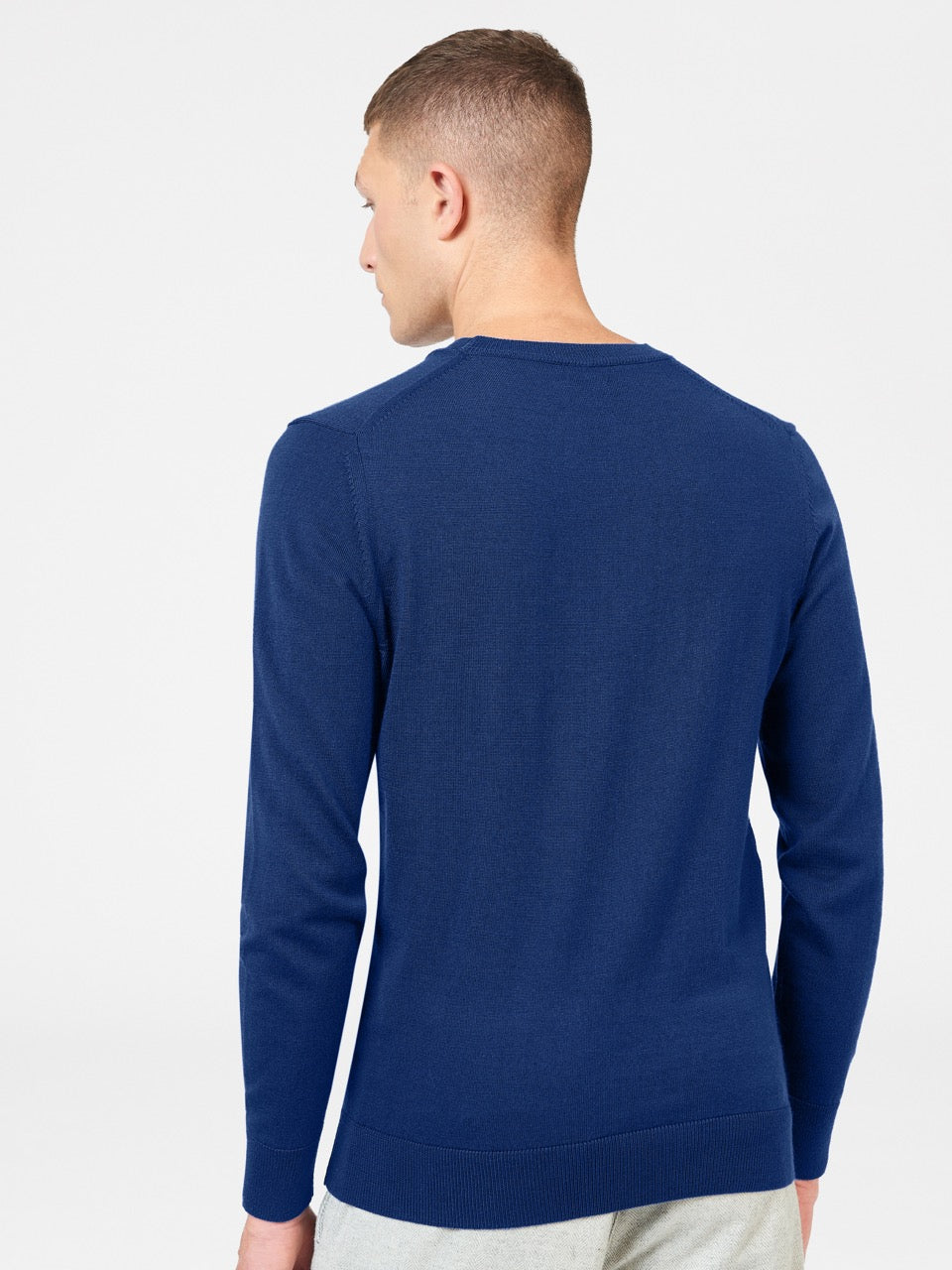 Ben Sherman Signature Merino Crewneck Strikkevarer Blå | LF8264751