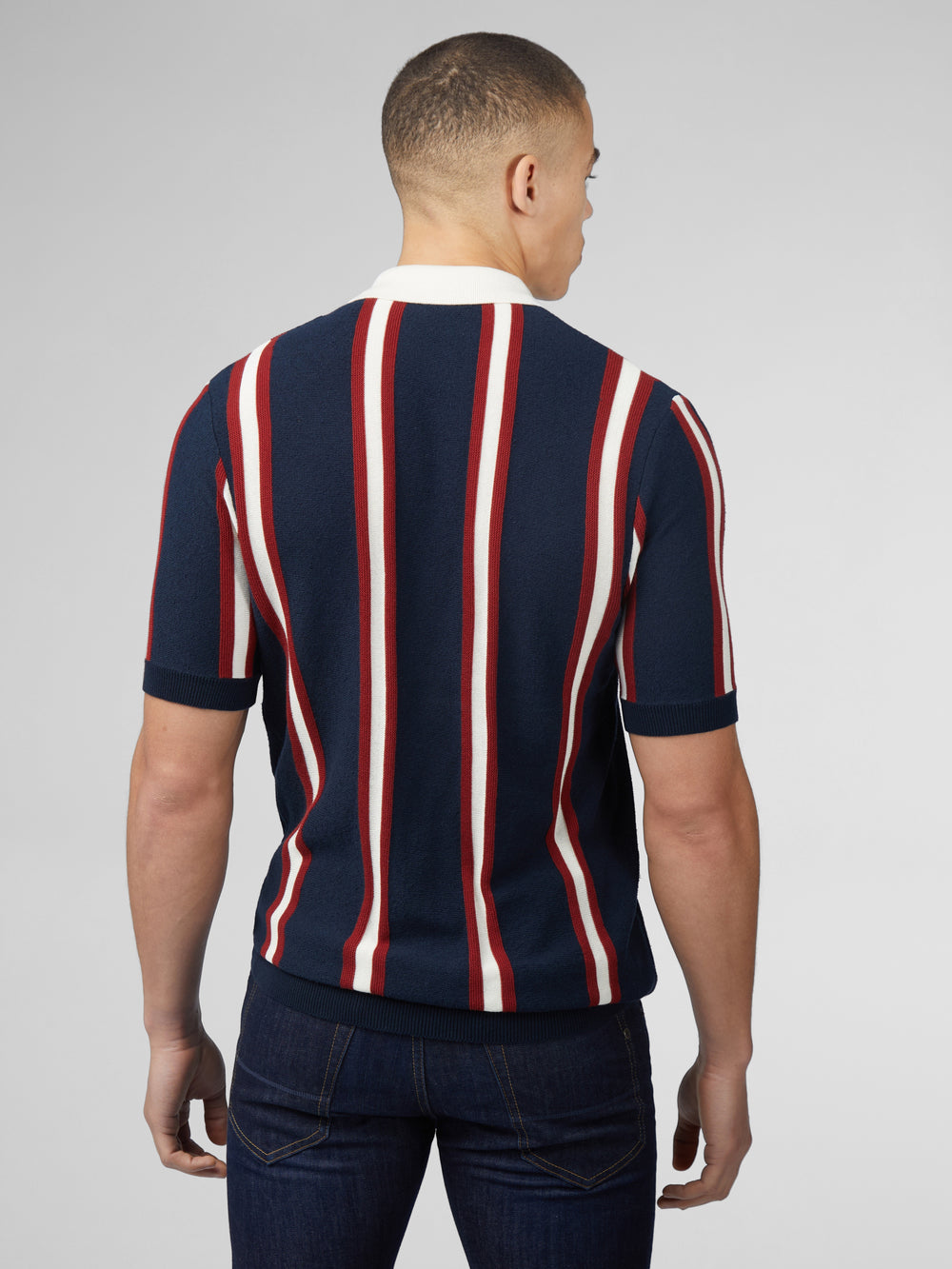 Ben Sherman Signature Mod Rugby Strikkevarer Marineblå | CW1703269