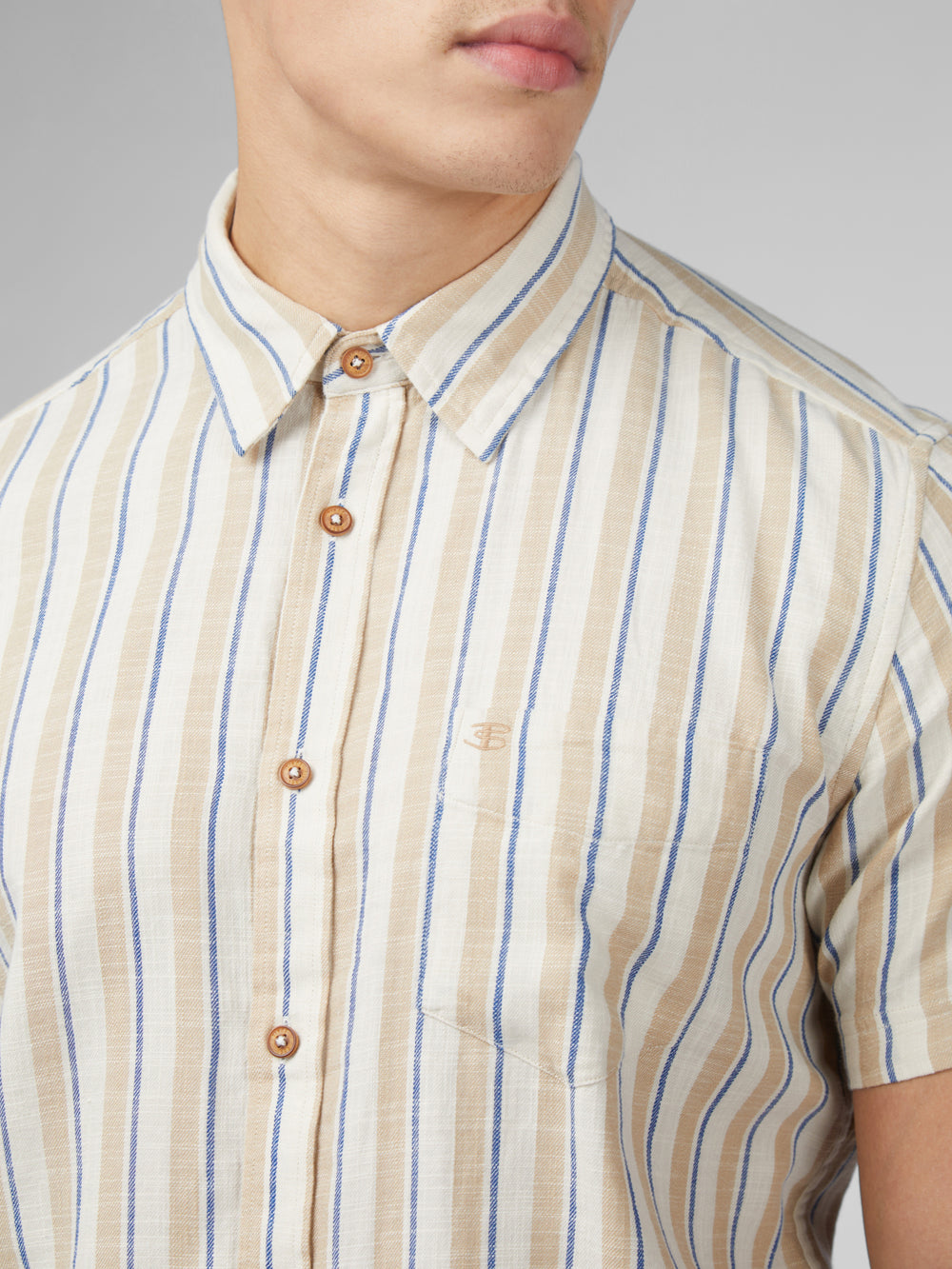 Ben Sherman Signature Mod Stripe Skjorte Hvite | OT3798162