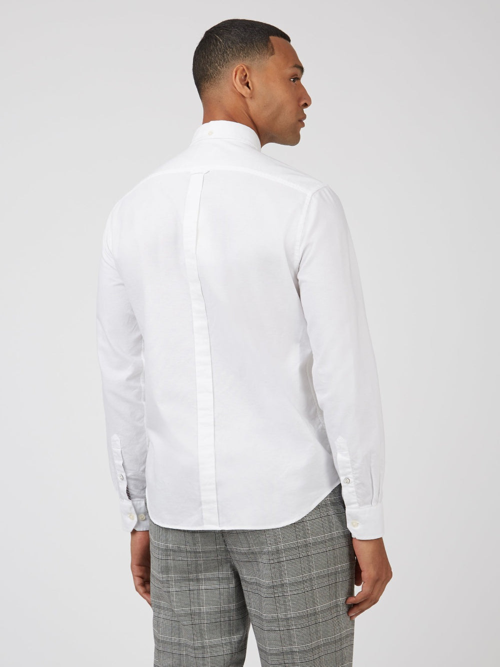 Ben Sherman Signature Organic Long-Sleeve Oxford Skjorte Hvite | DU9273406