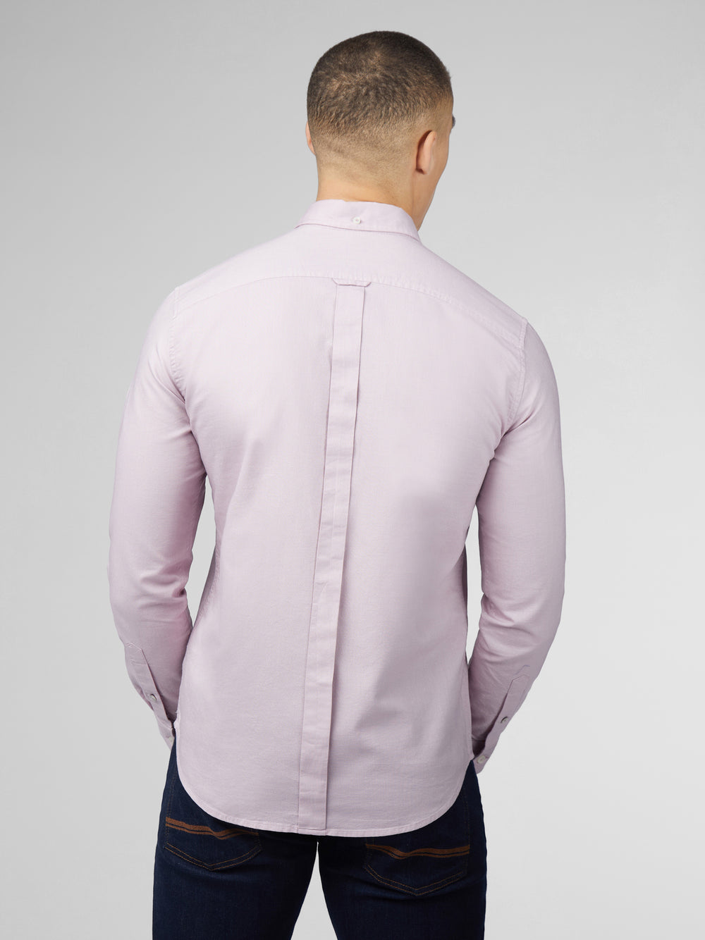 Ben Sherman Signature Oxford Long Sleeve Skjorte Lilla | UT3254716