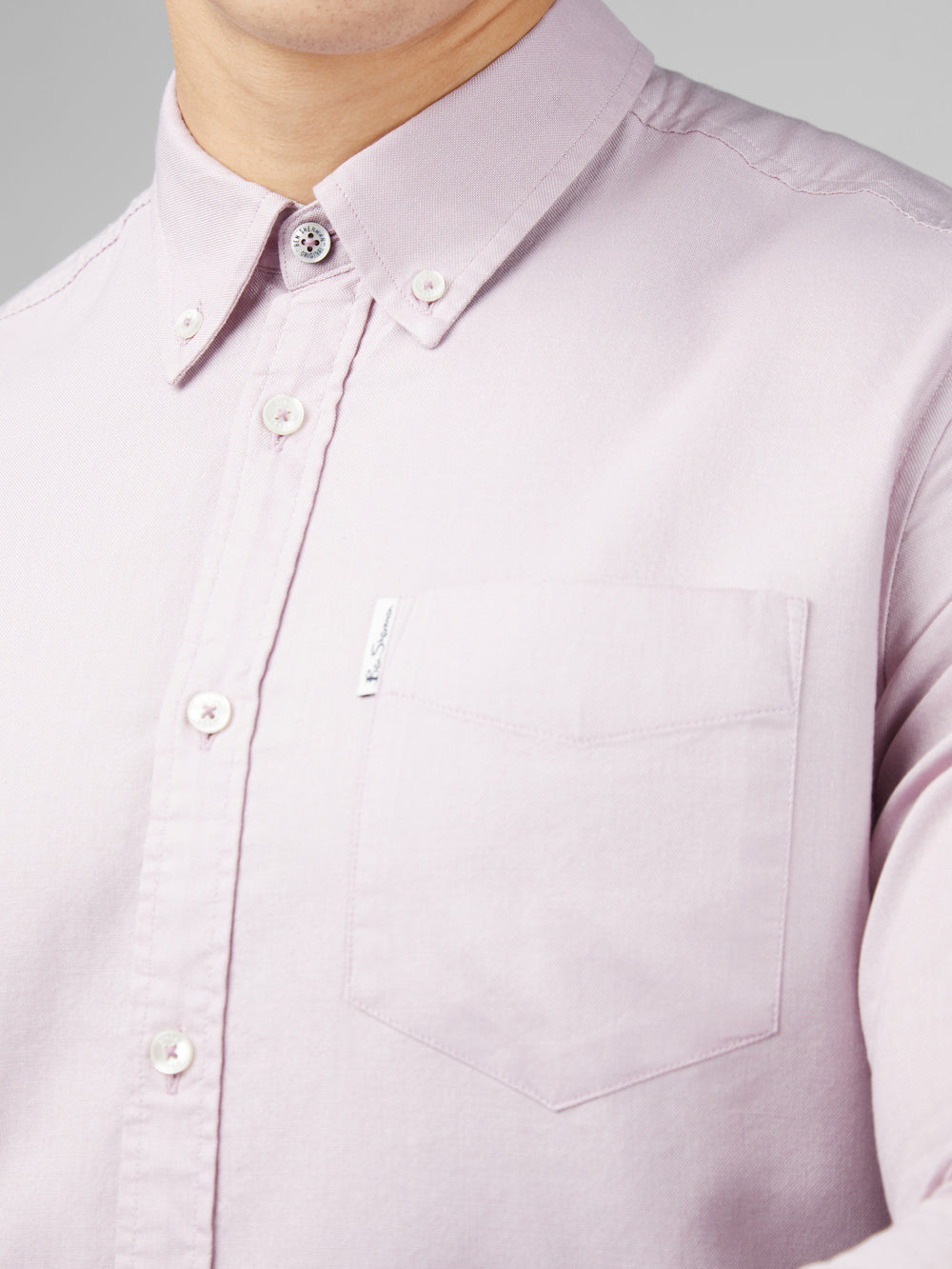 Ben Sherman Signature Oxford Long Sleeve Skjorte Lilla | UT3254716