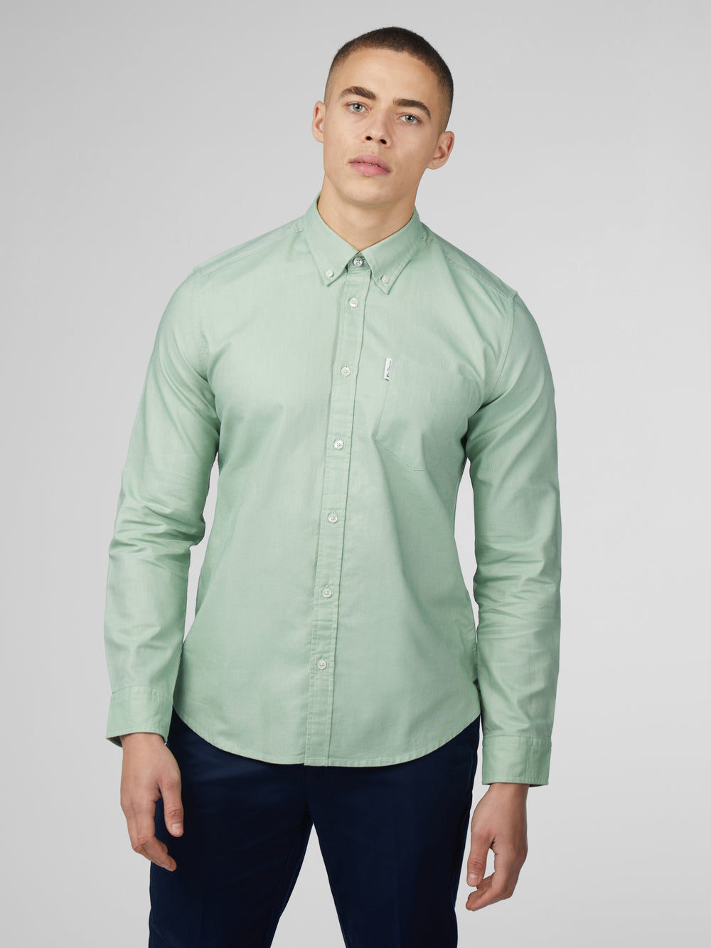 Ben Sherman Signature Oxford Skjorte Grønn | KN1837940