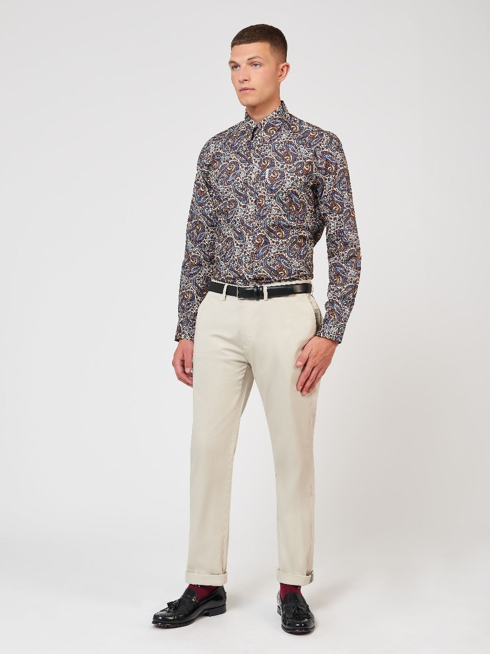 Ben Sherman Signature Paisley Skjorte Multicolor | FE7906324