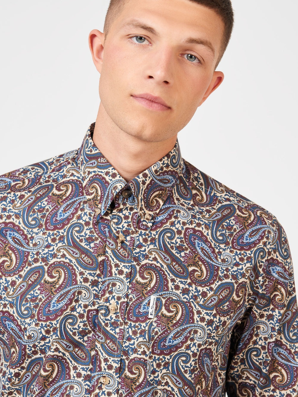 Ben Sherman Signature Paisley Skjorte Multicolor | FE7906324