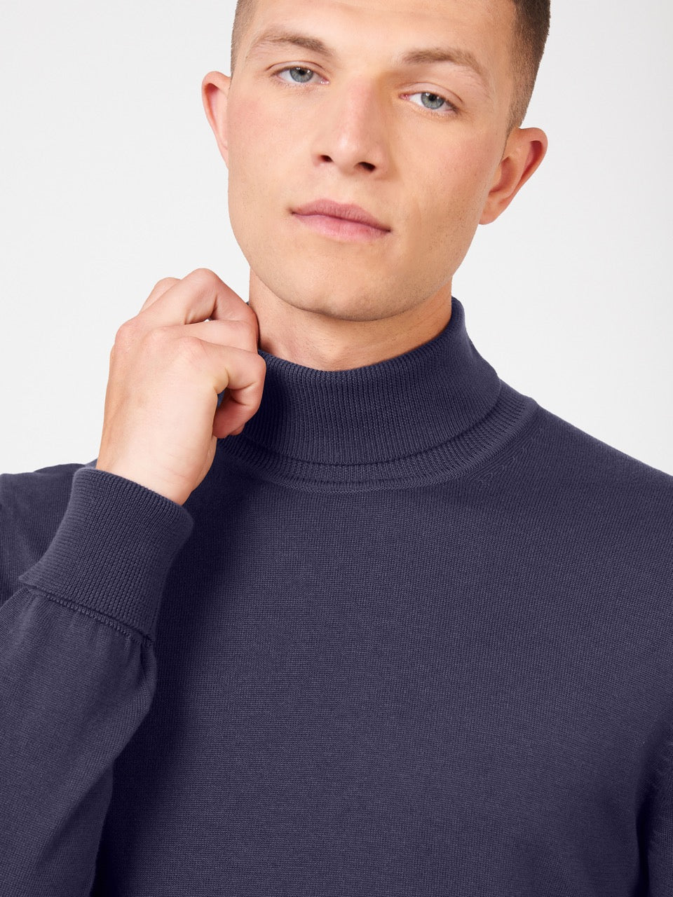 Ben Sherman Signature Roll Neck Strikkevarer Lilla | QL4392685