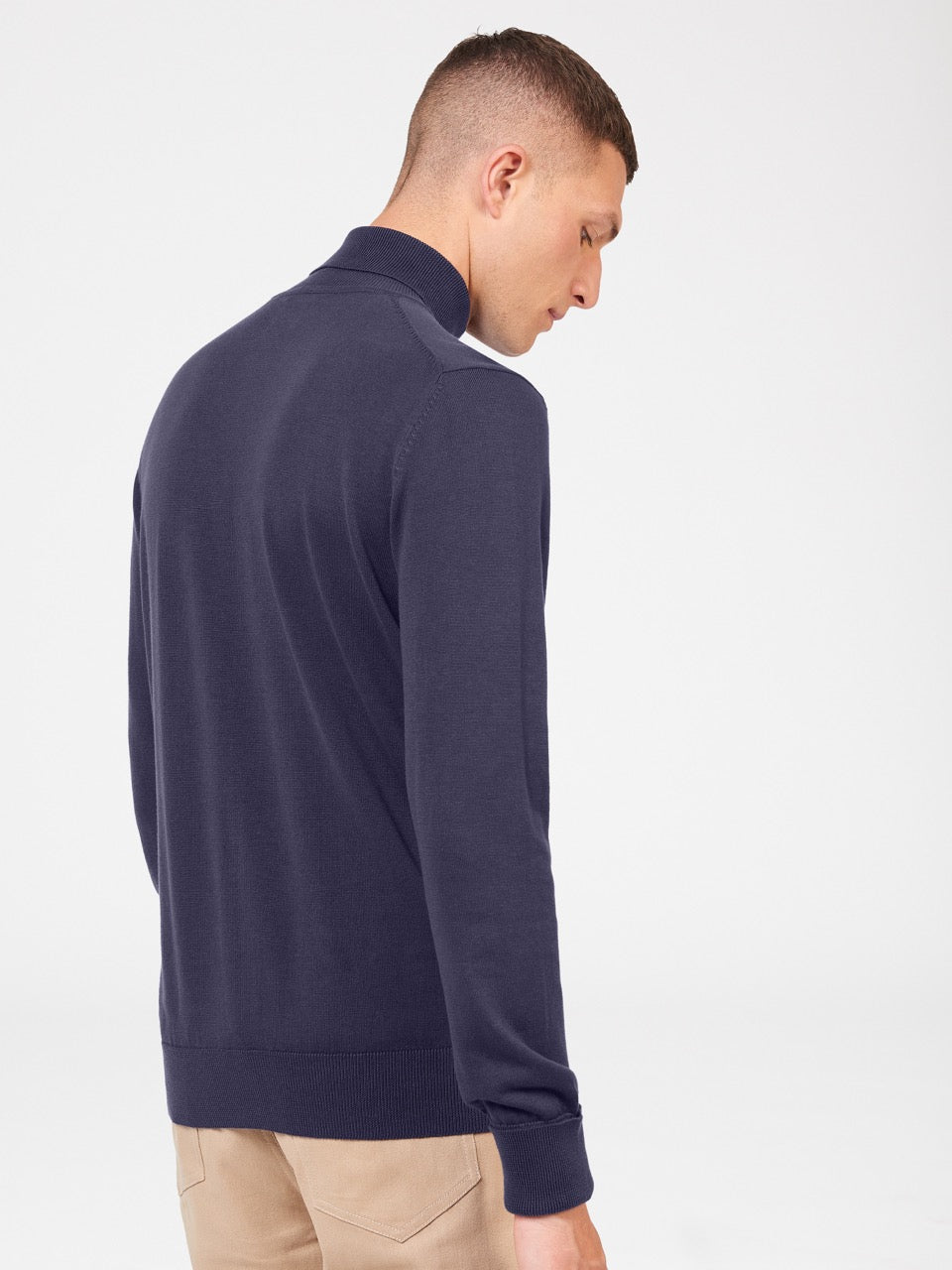 Ben Sherman Signature Roll Neck Strikkevarer Lilla | QL4392685