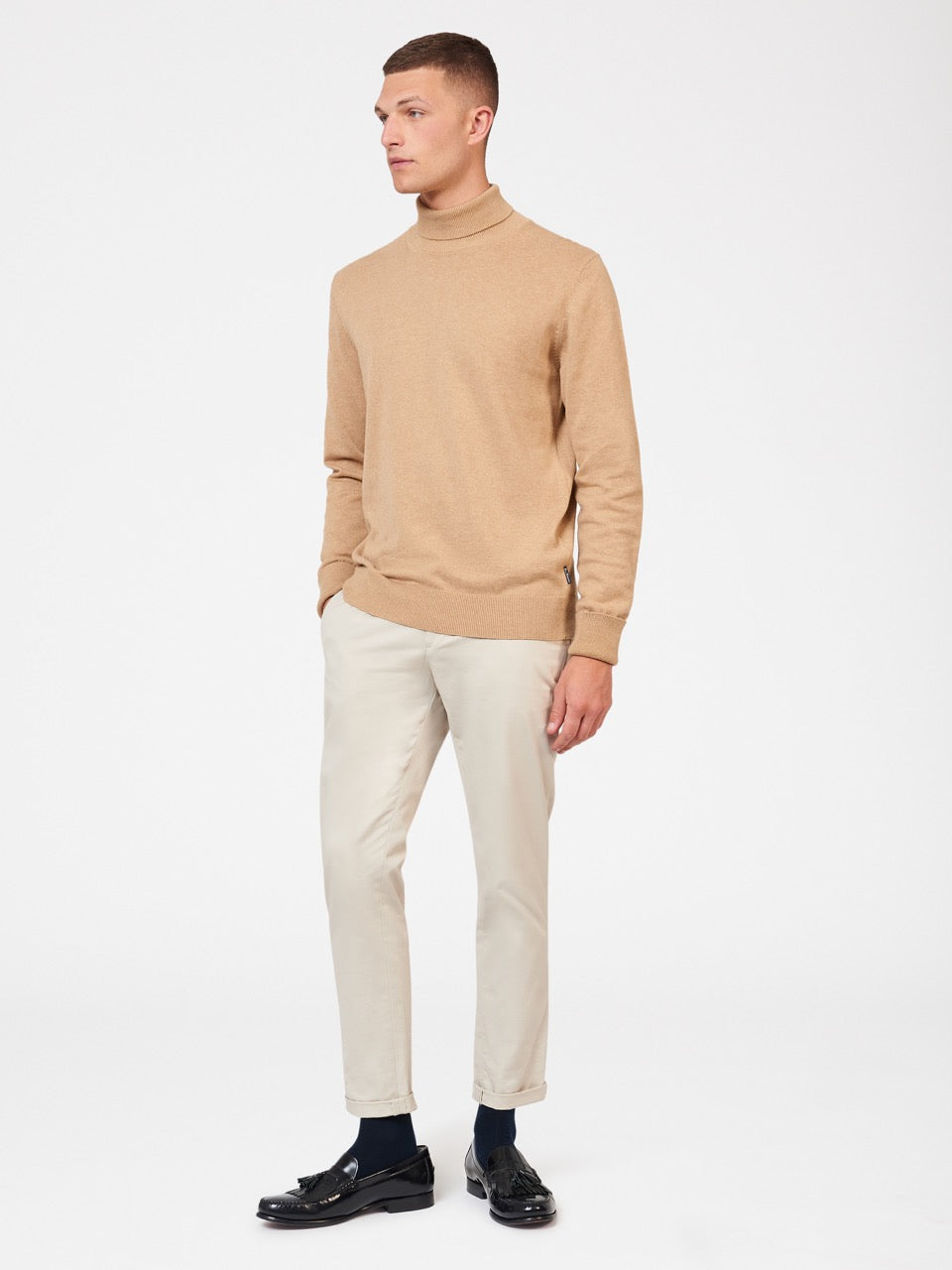 Ben Sherman Signature Roll Neck Strikkevarer Grå | YN5791436