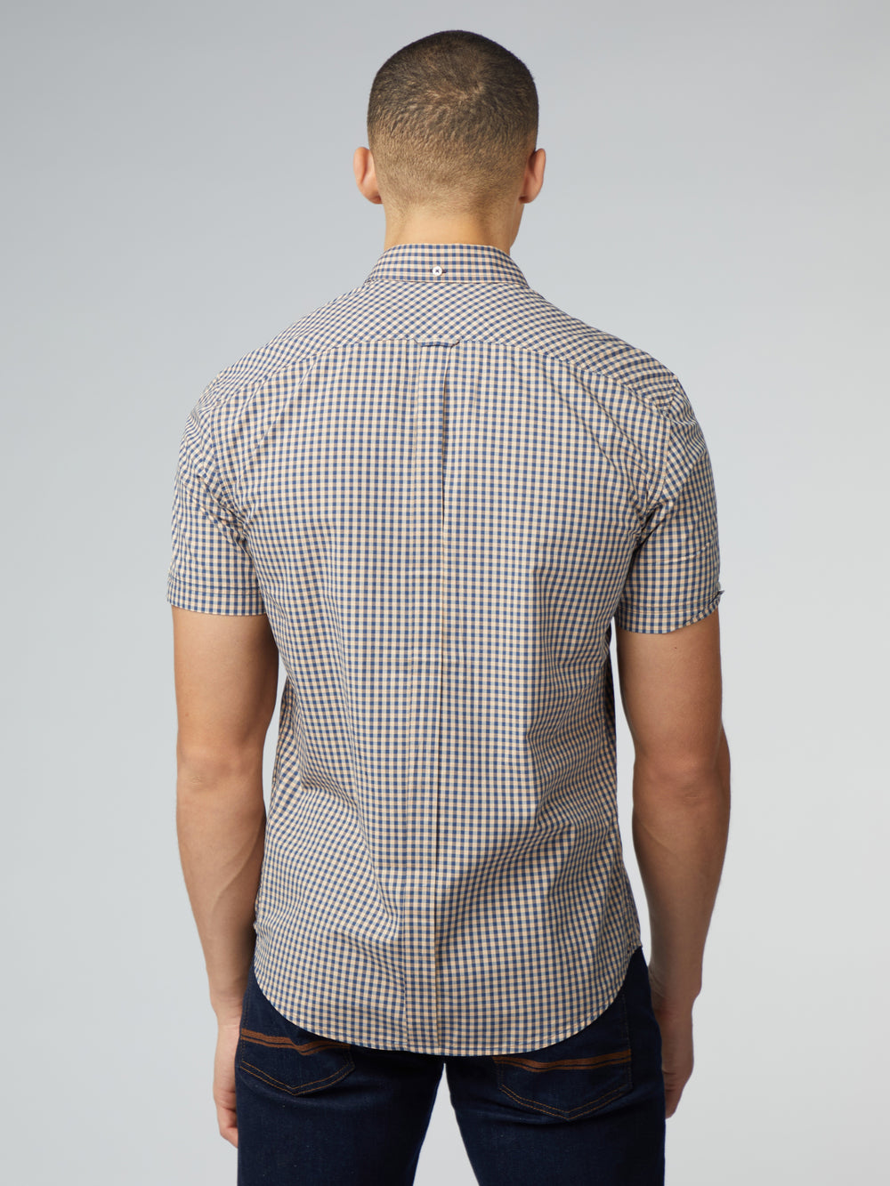 Ben Sherman Signature Short Sleeve Gingham Skjorte Kopper Oransje | BX2569374