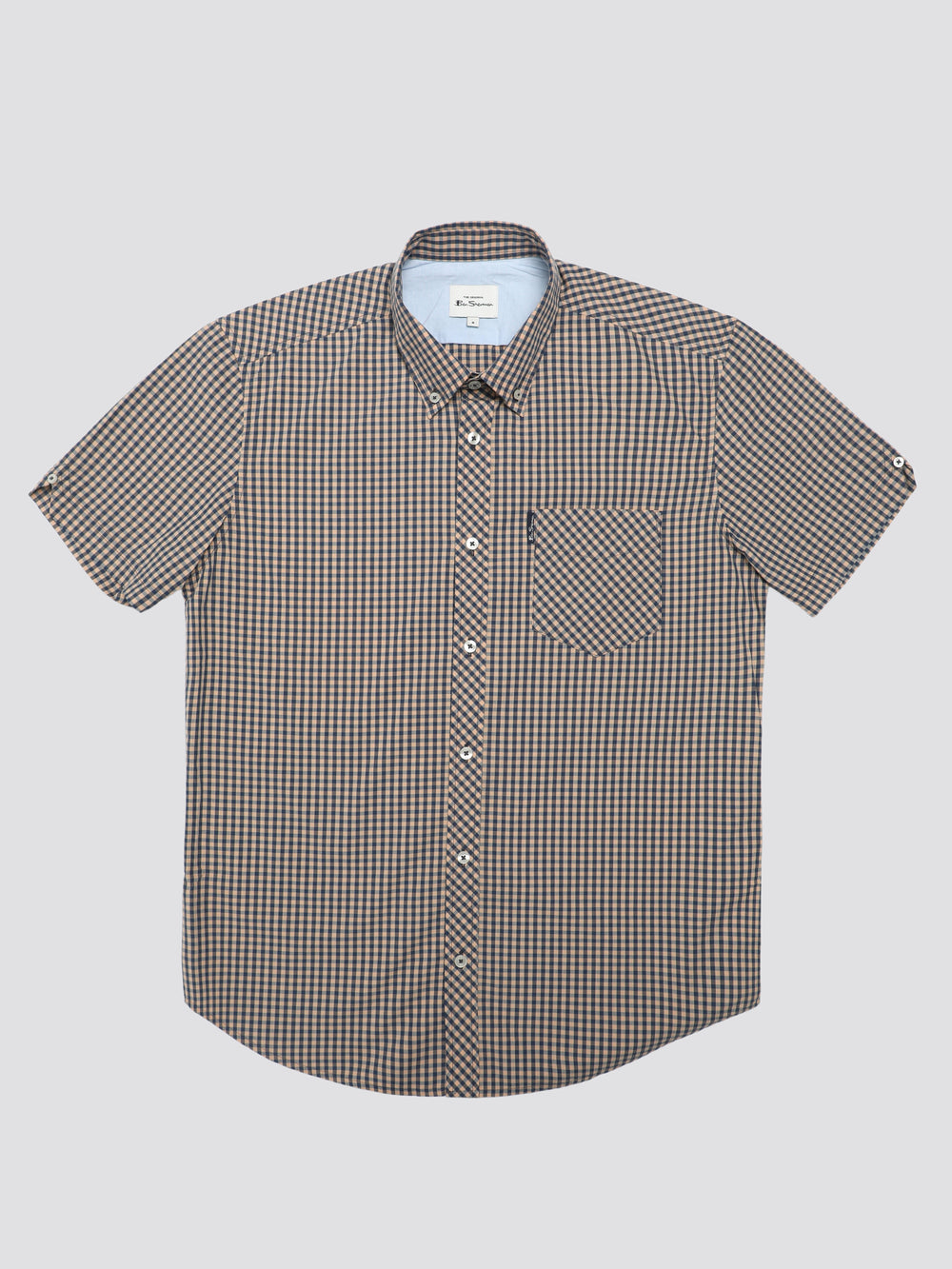 Ben Sherman Signature Short Sleeve Gingham Skjorte Kopper Oransje | BX2569374