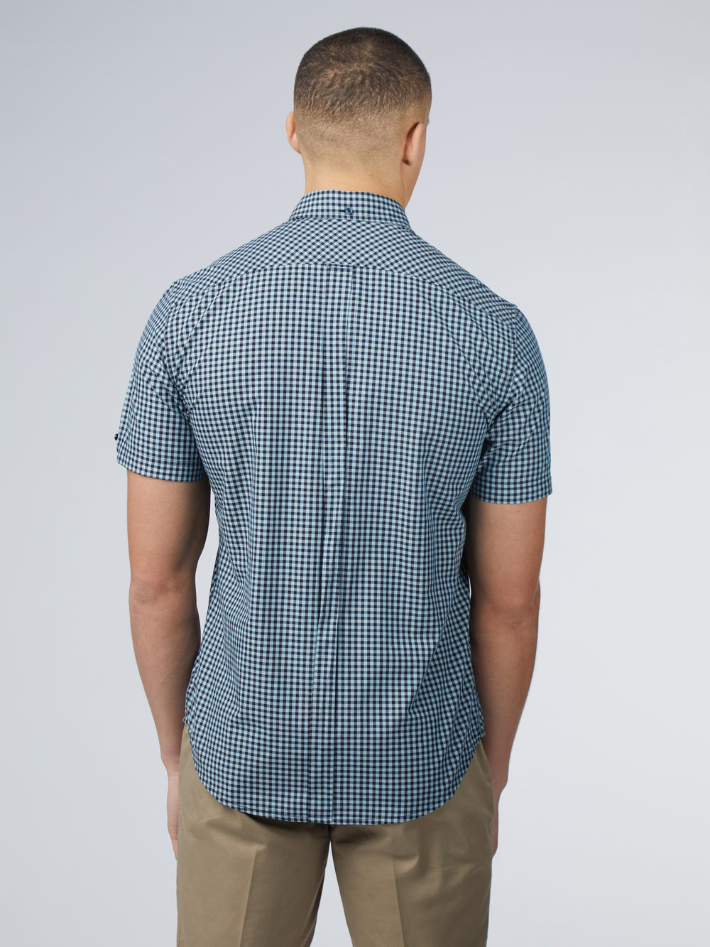 Ben Sherman Signature Short Sleeve Gingham Skjorte Blå | CI1963052