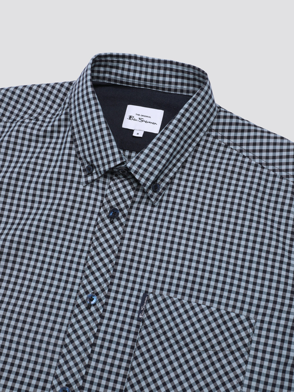 Ben Sherman Signature Short Sleeve Gingham Skjorte Blå | CI1963052