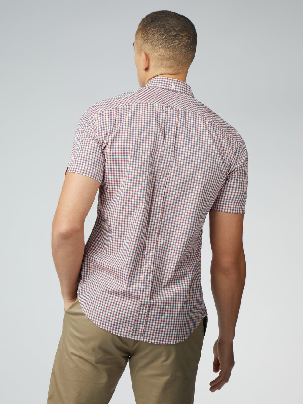 Ben Sherman Signature Short Sleeve Gingham Skjorte Rød Hvite | PU7961350